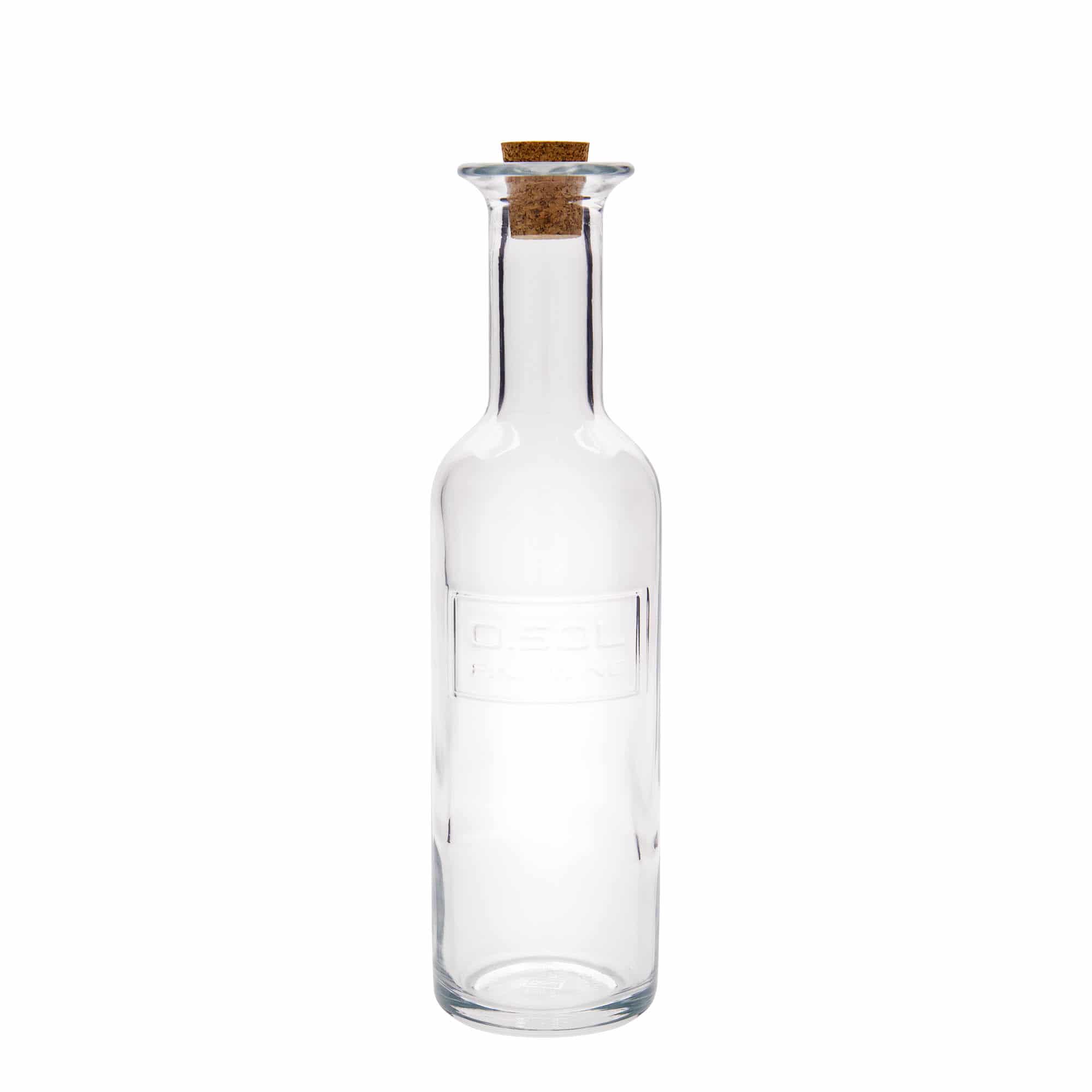 500 ml lasipullo 'Optima Fine Wine', suu: korkki