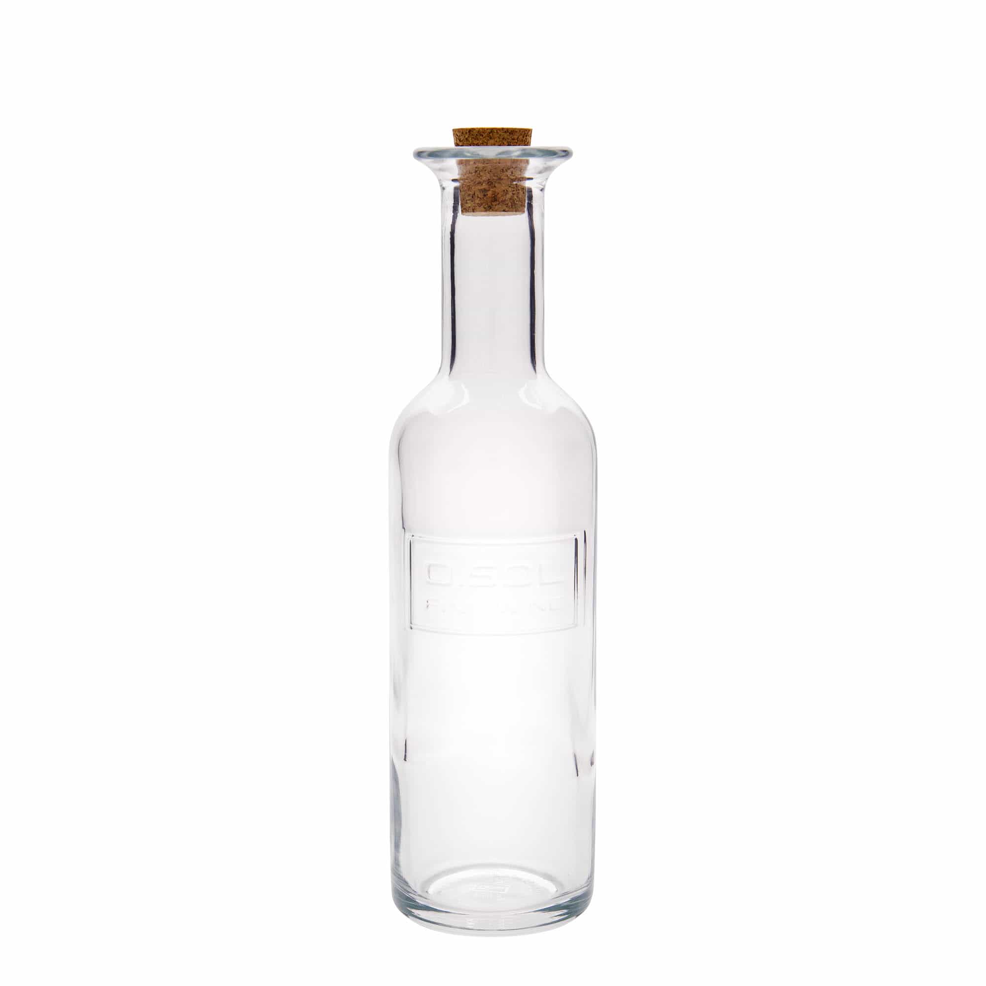 500 ml lasipullo 'Optima Fine Wine', suuaukko: korkki