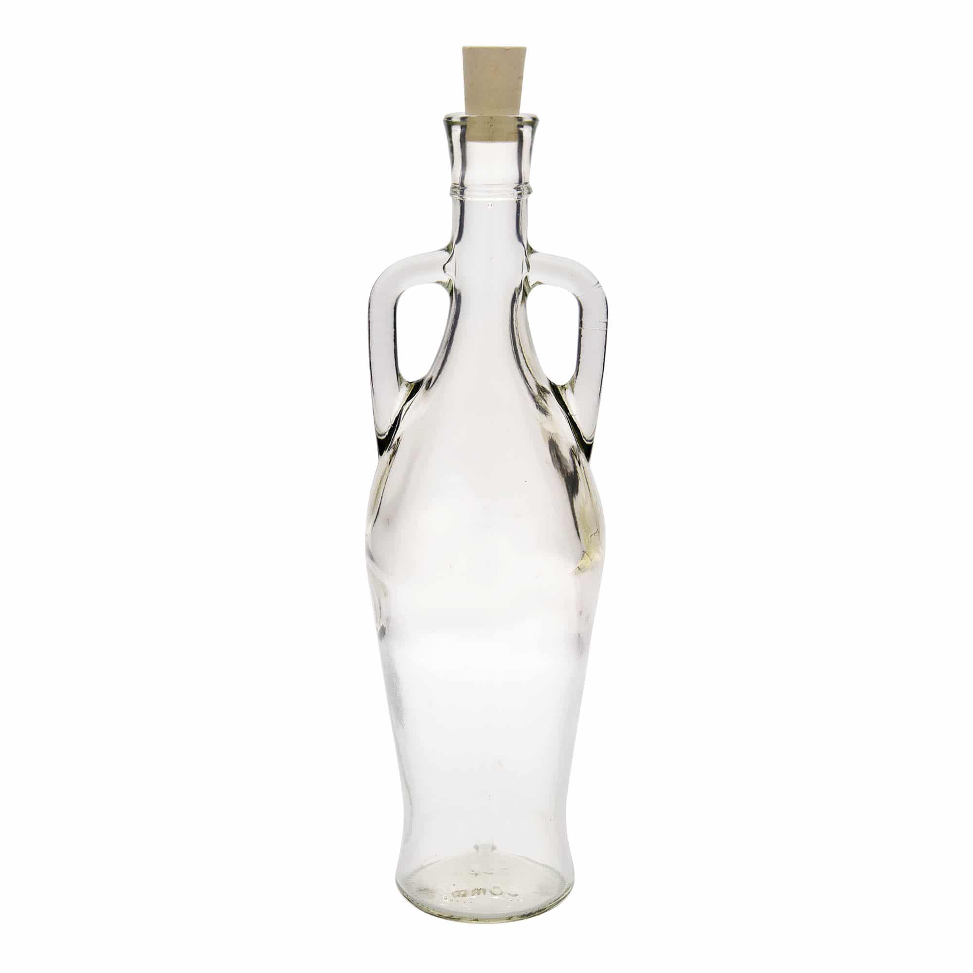 750 ml lasipullo 'Amphore', suu: korkki
