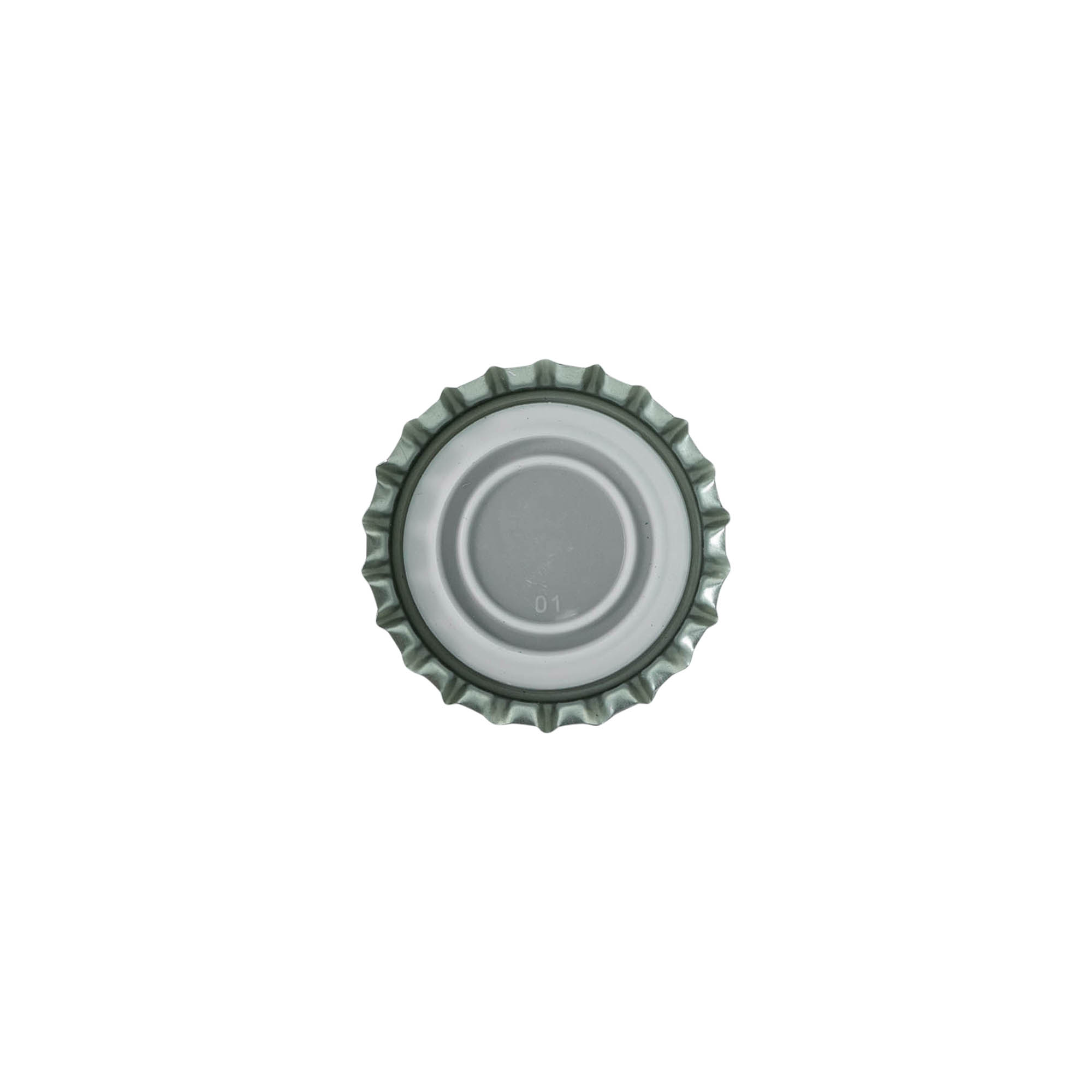 Pullonkorkki 29 mm, metalli, musta