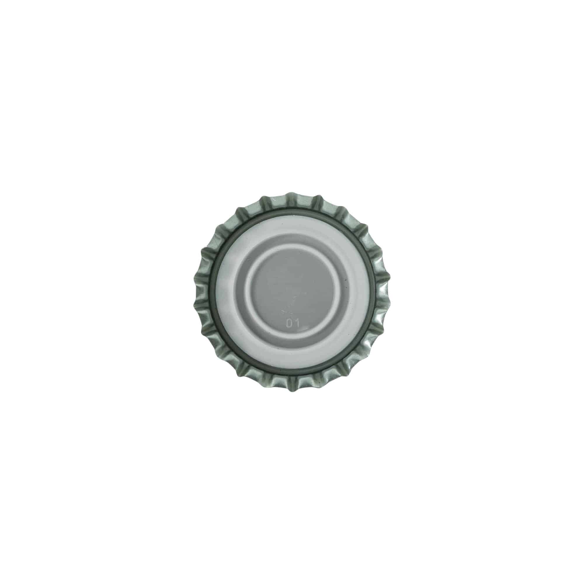Pullonkorkki 29 mm, metalli, musta