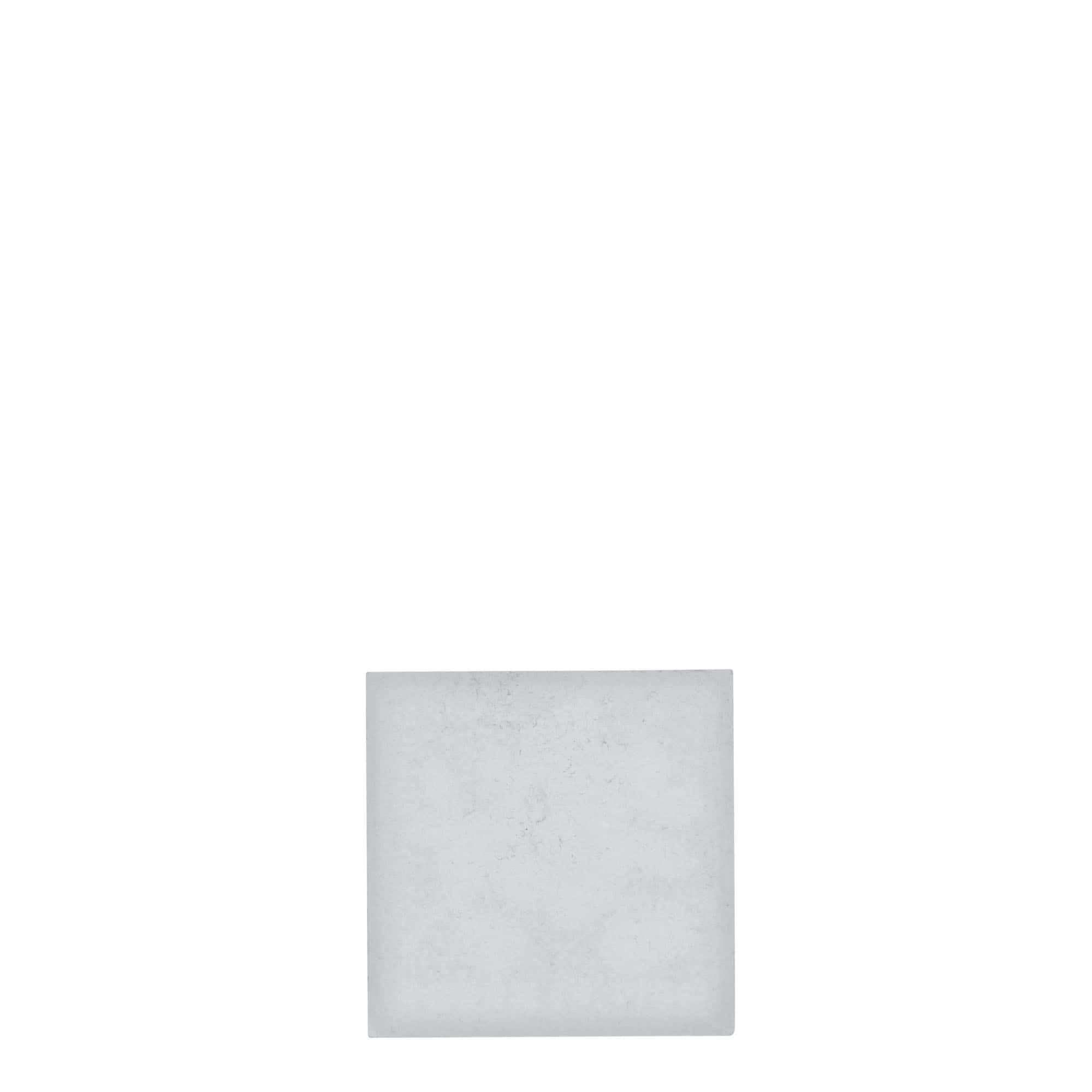 Lyijytarra 'Mustikka', neliömäinen, metalli, hopea Lyijytarra 'Mustikka', neliömäinen, metalli, hopea