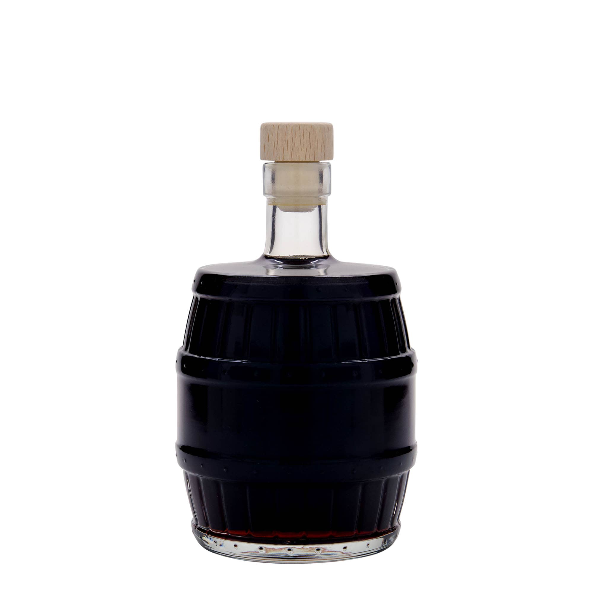 500 ml lasipullo 'tynnyri', suuaukko: korkki