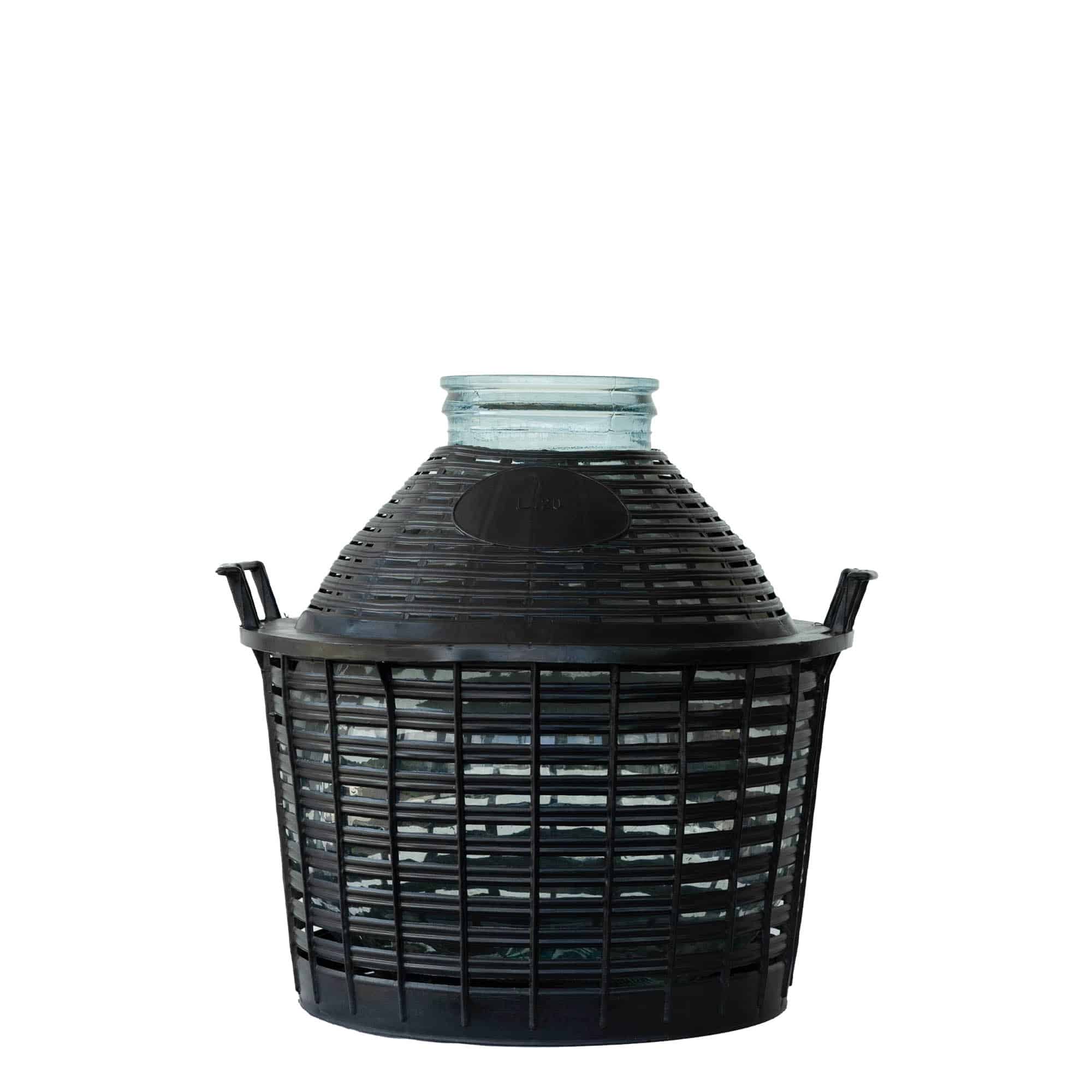 20 l Olkikoripullo leveäkaul., lasi, suu: Kierrekorkki 20 l Olkikoripullo leveäkaul., lasi, suu: Kierrekorkki