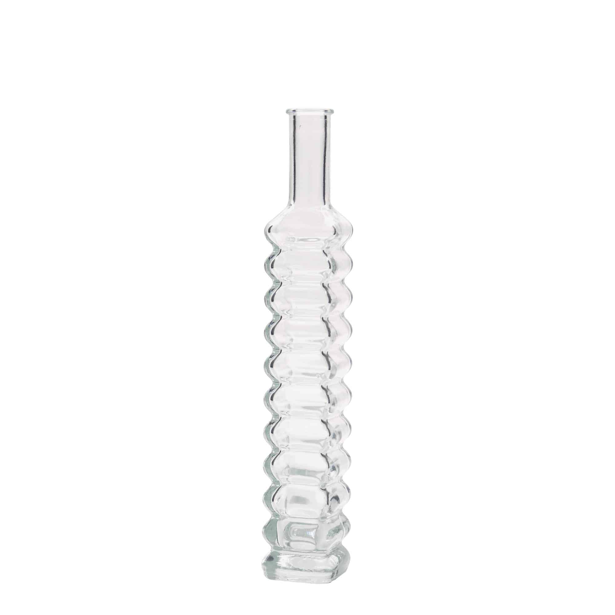 100 ml lasipullo 'Roma', neliö, suu: korkki