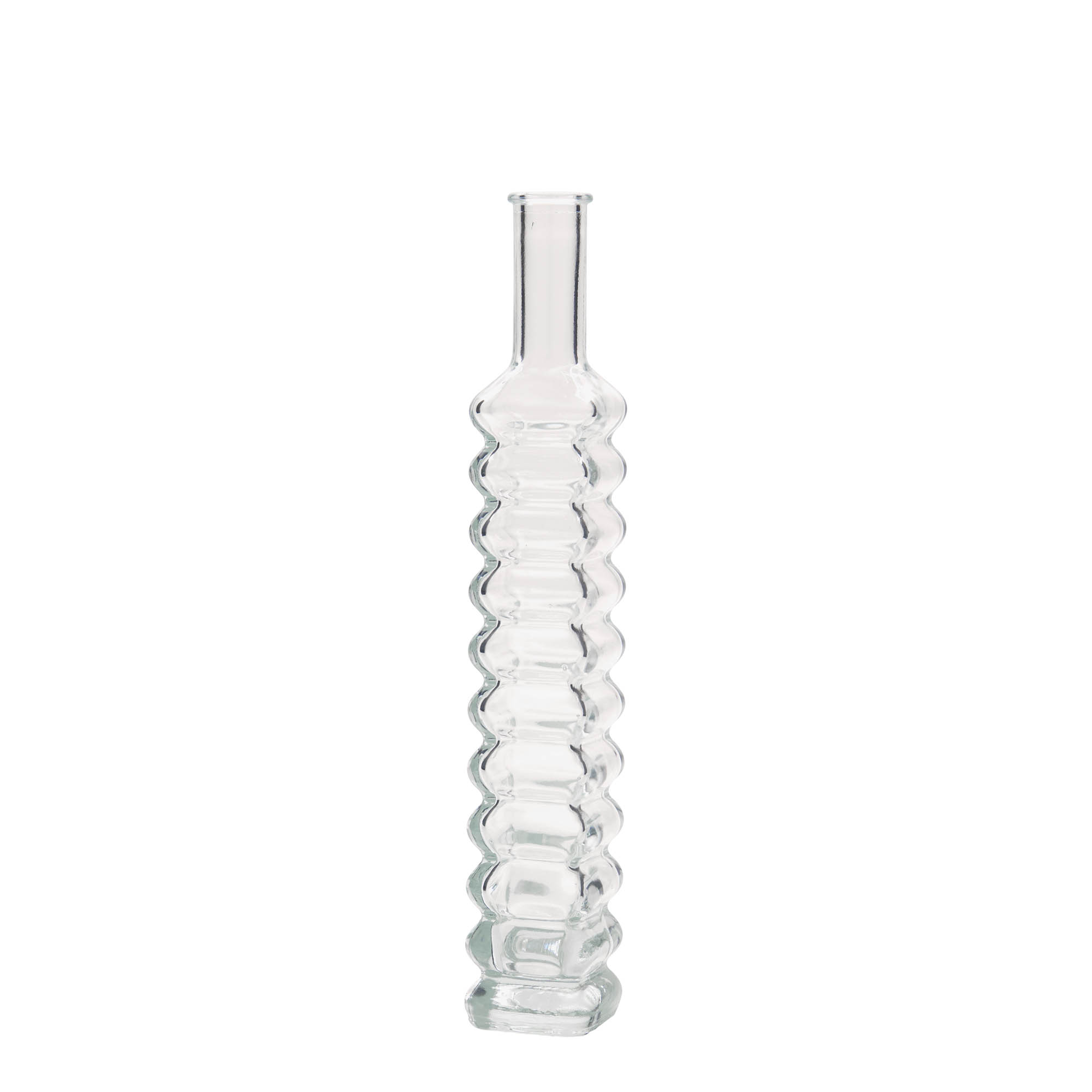100 ml lasipullo 'Roma', neliö, suu: korkki