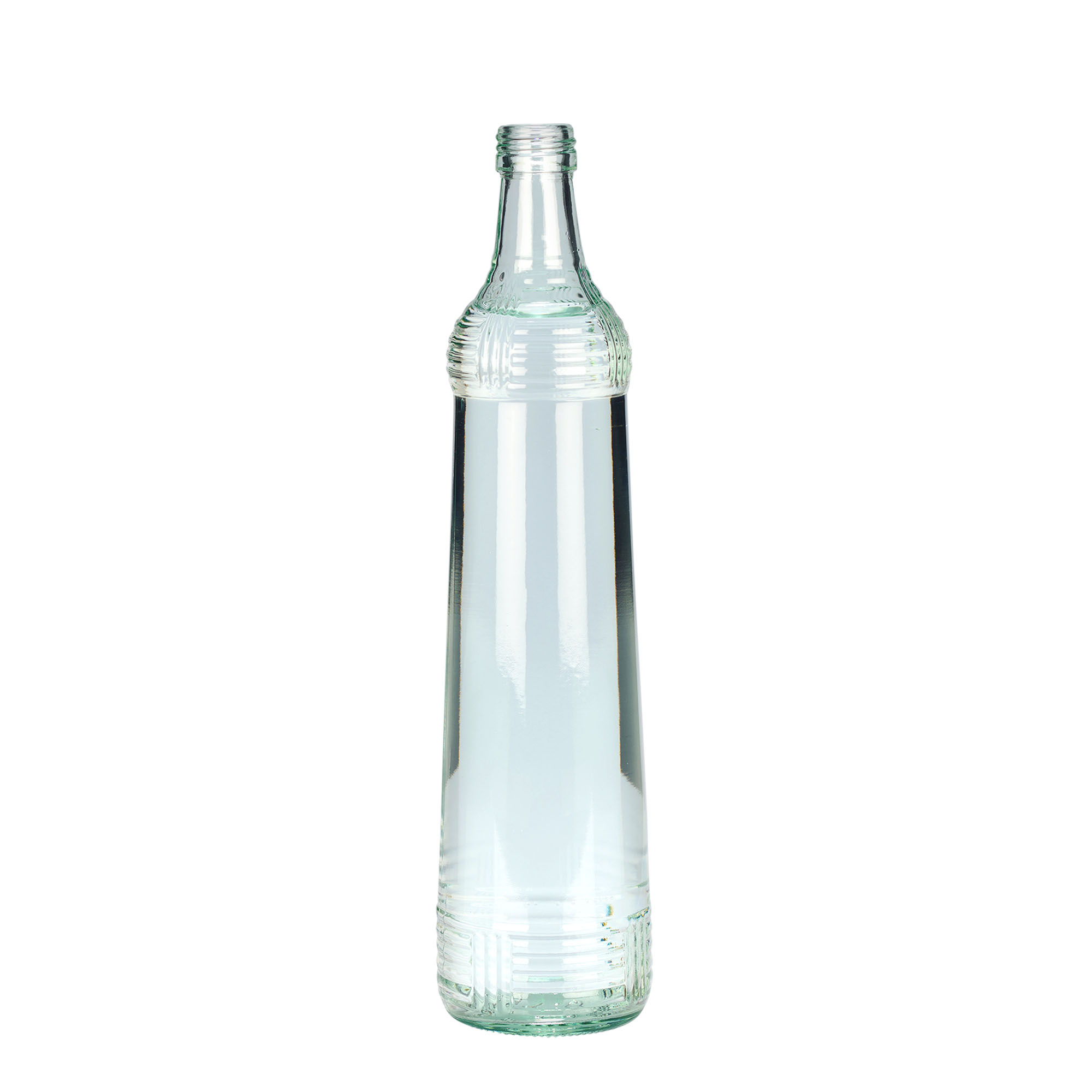 700 ml lasipullo Vodkaa Zwiebelturm, suuaukko: PP 28