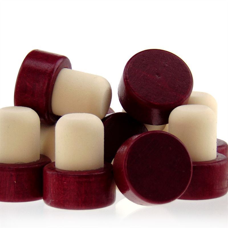 Luonnonkorkit 19 mm, puu, bordeauxin punainen, suu: korkki