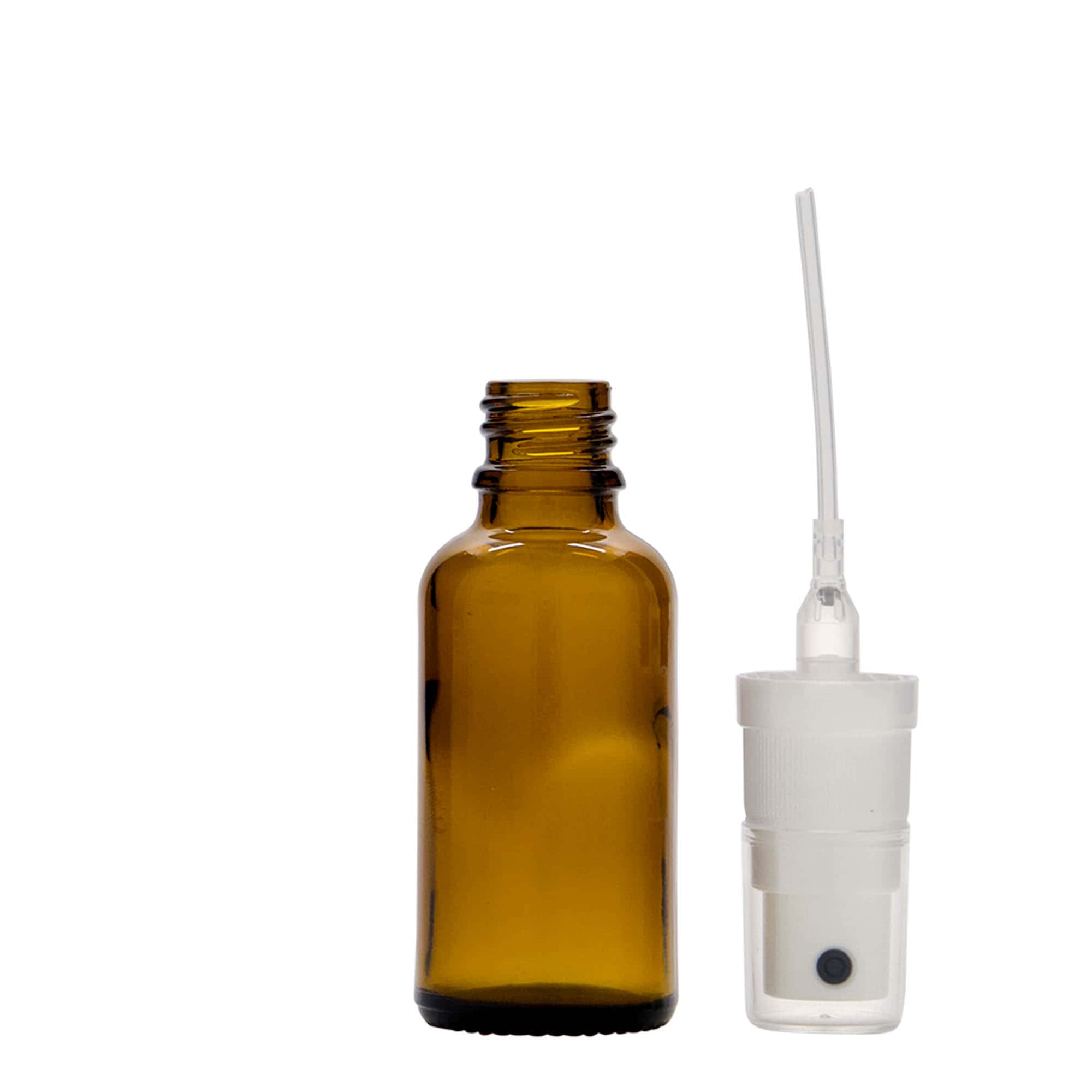 30 ml suihkepullo lääke, lasia, ruskea, suuaukko: DIN 18 30 ml suihkepullo lääke, lasia, ruskea, suuaukko: DIN 18