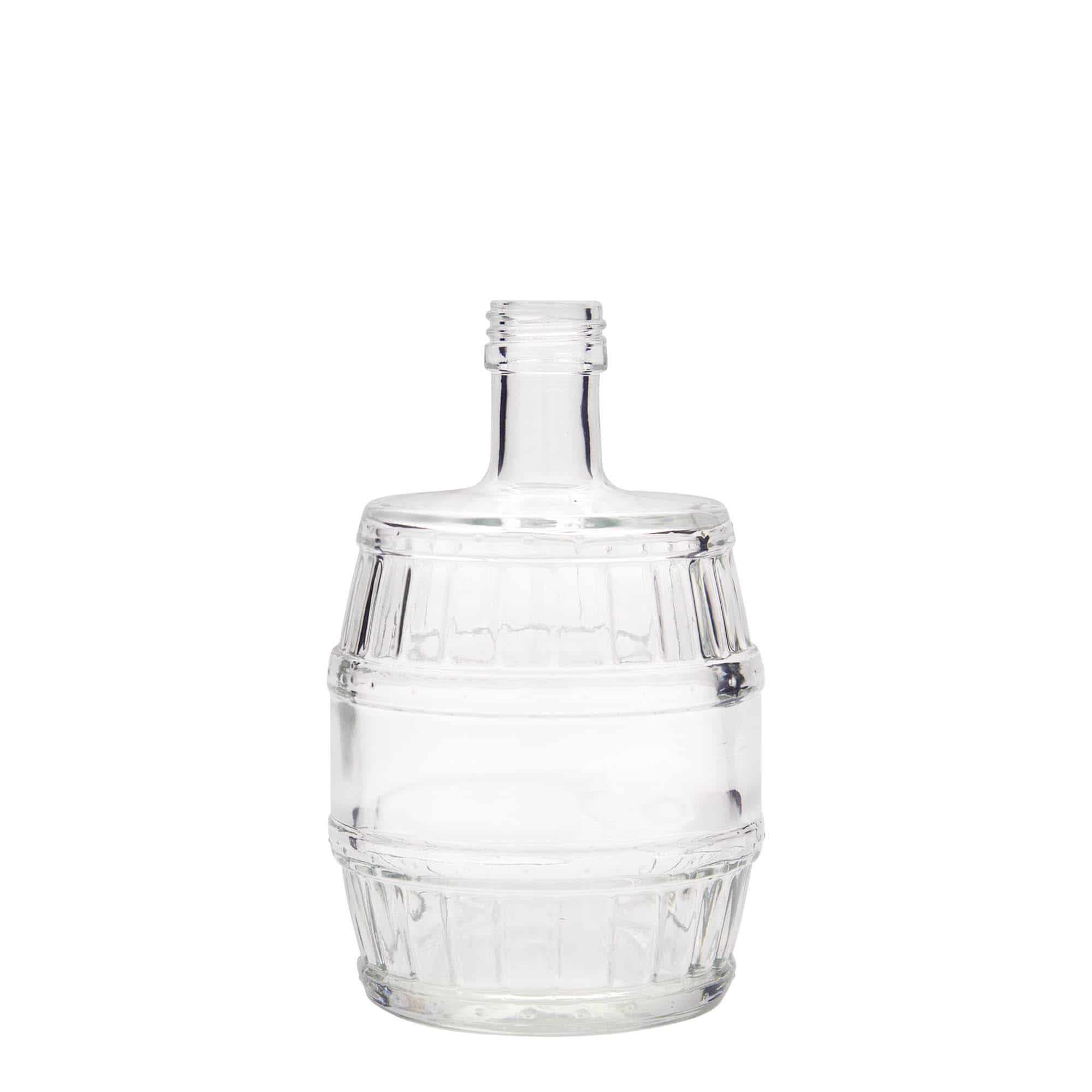 500 ml lasipullo 'Tynnyri', suu: PP 28 500 ml lasipullo 'Tynnyri', suu: PP 28
