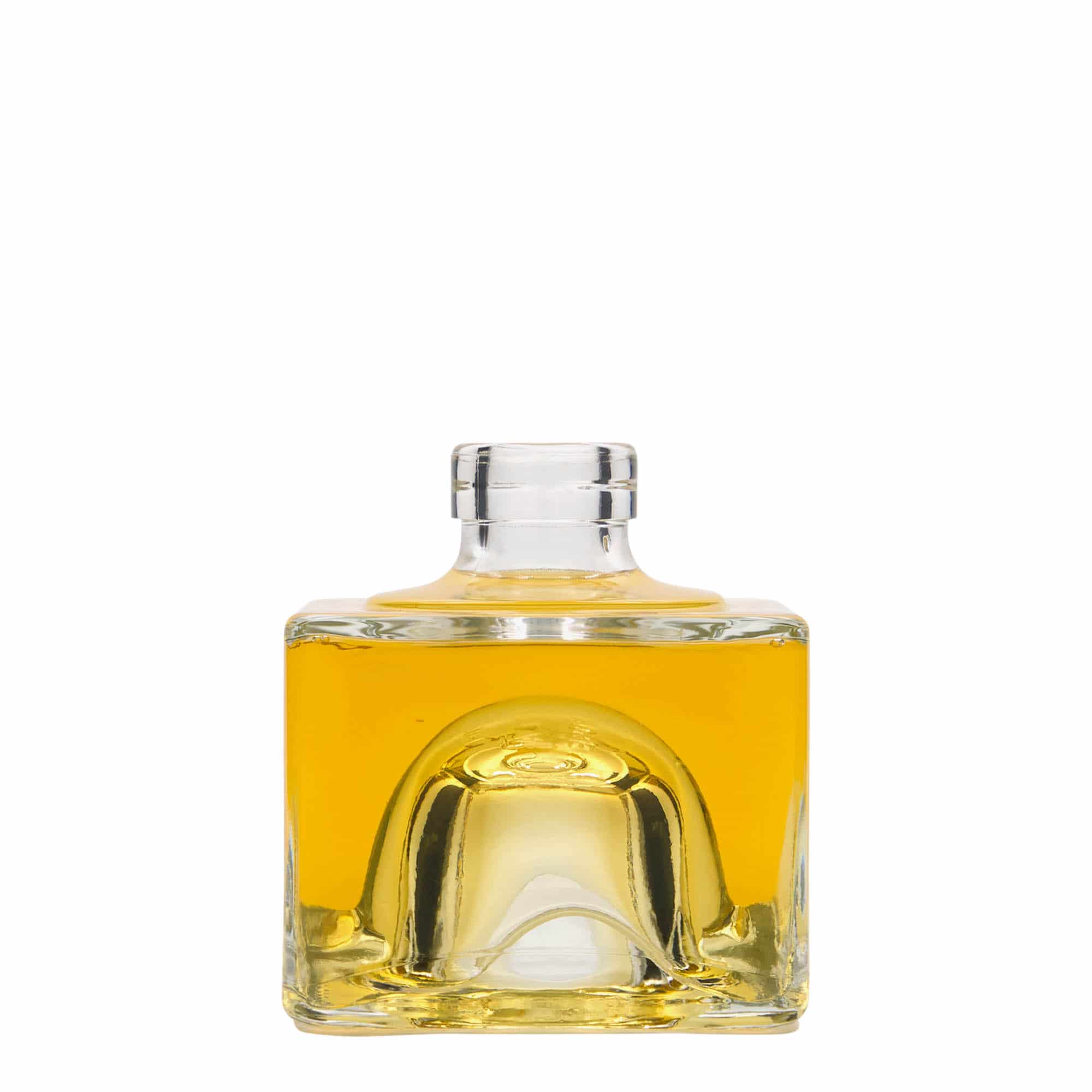 200 ml lasipullo 'Cocolores', neliö, suu: korkki