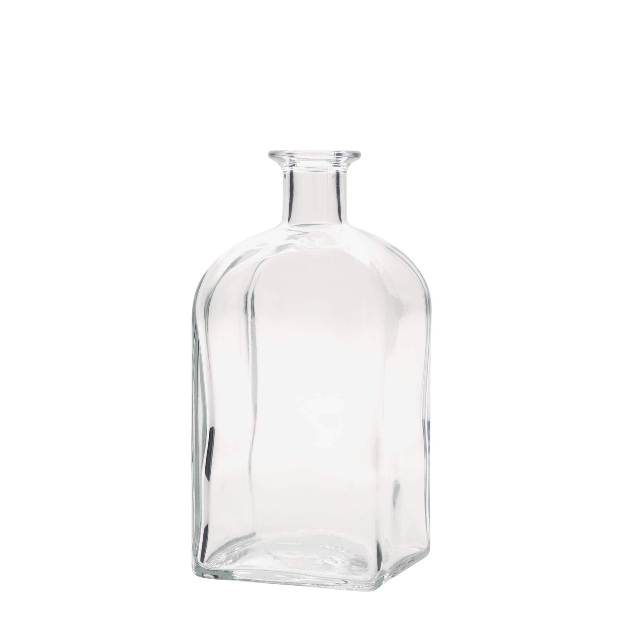 700 ml lasipullo Apotheker Carré, neliö, suuaukko: korkki 700 ml lasipullo Apotheker Carré, neliö, suuaukko: korkki