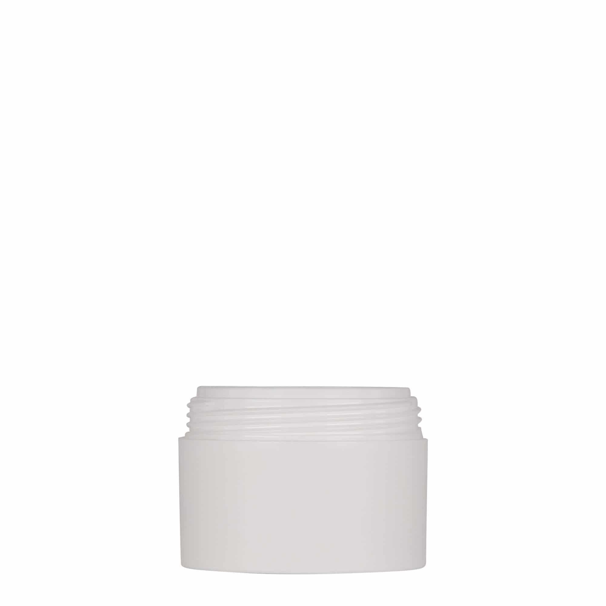 50 ml muovirasia 'Antonella', PP, valk., suu: Kierrekorkki