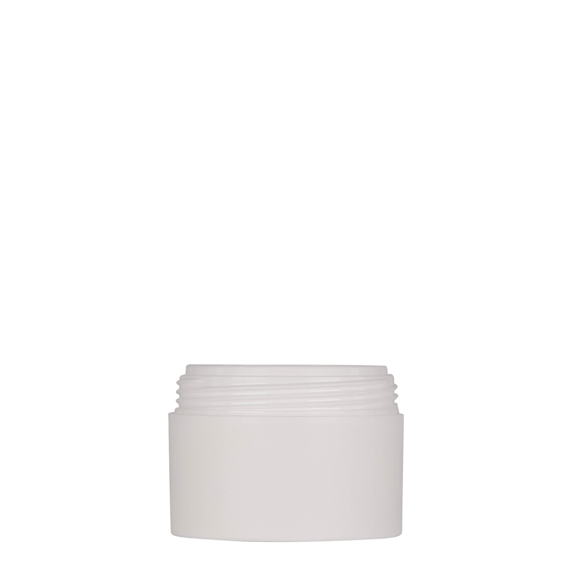 50 ml muovipurkki 'Antonella', PP, valkoinen, suuaukko: ruuvikorkki