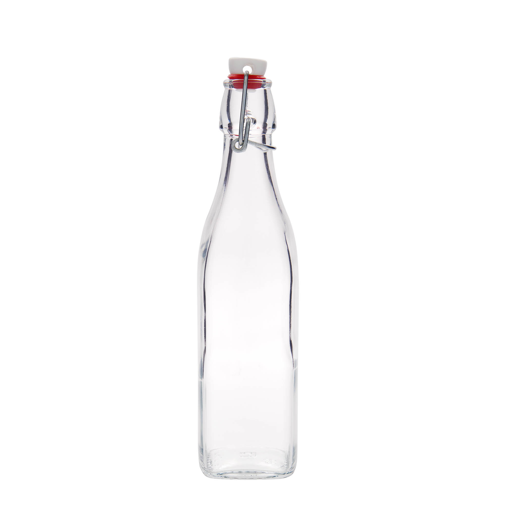 500 ml lasipullo 'Swing, nelikulmainen, suuaukko: lukkolukko' 500 ml lasipullo 'Swing, nelikulmainen, suuaukko: lukkolukko'
