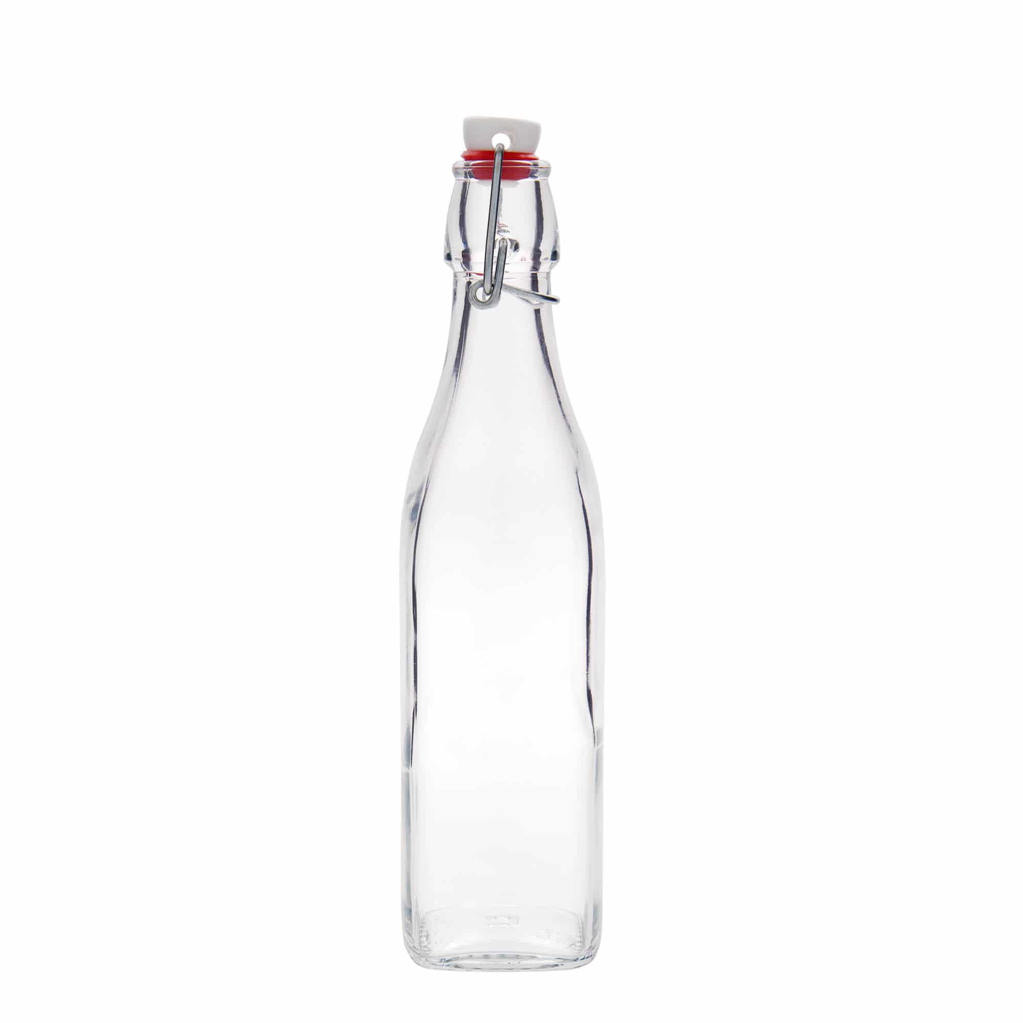 500 ml lasipullo 'Swing, nelikulmainen, suuaukko: lukkolukko'