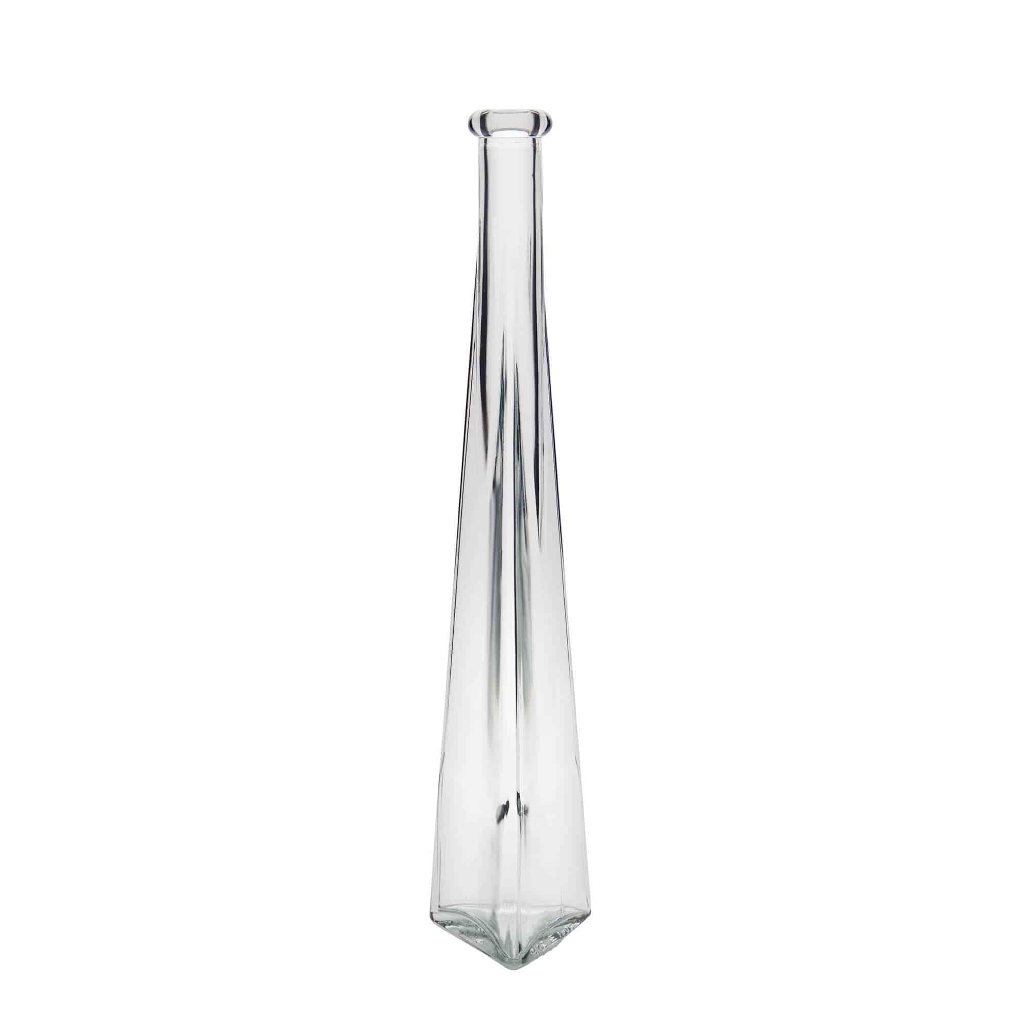 200 ml lasipullo 'Dama Triangolore', kolmionmuotoinen, suuaukko: korkki