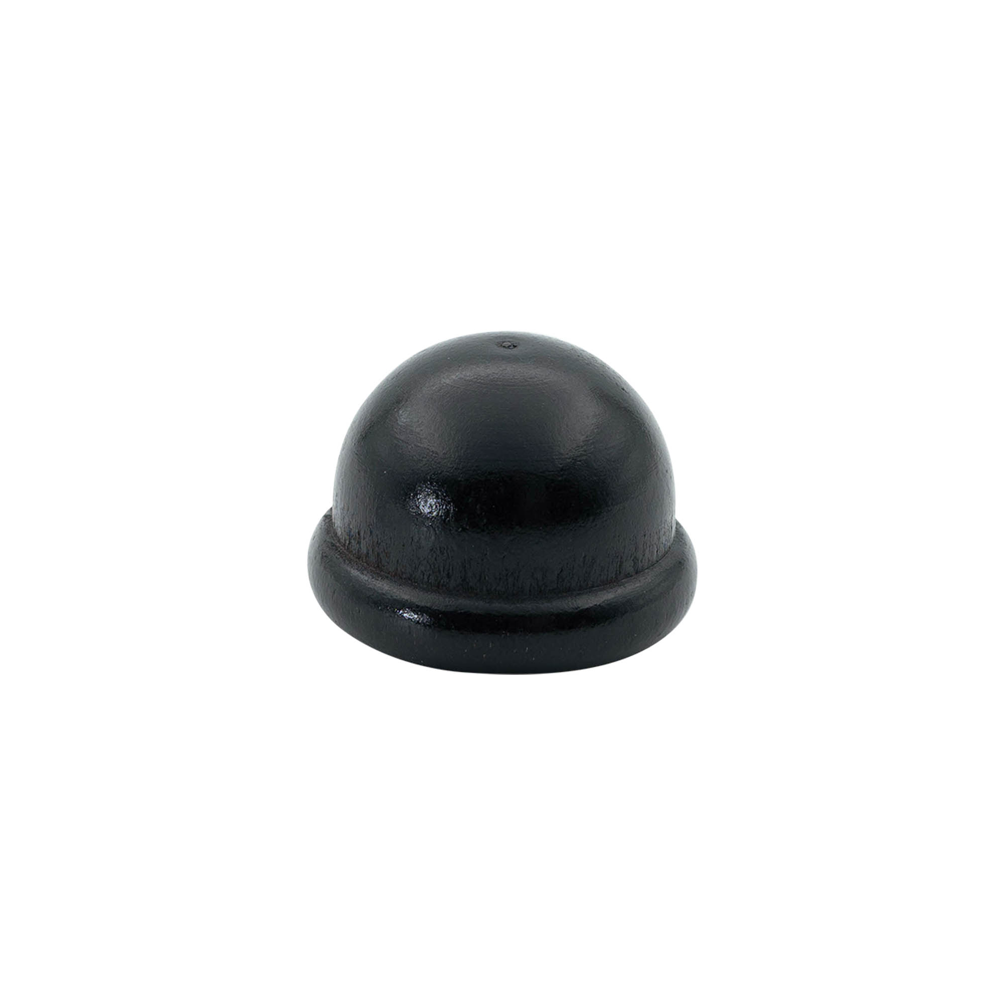Kahvakorkki 19 mm "Meloni", puu/PE, musta, suulle: korkki