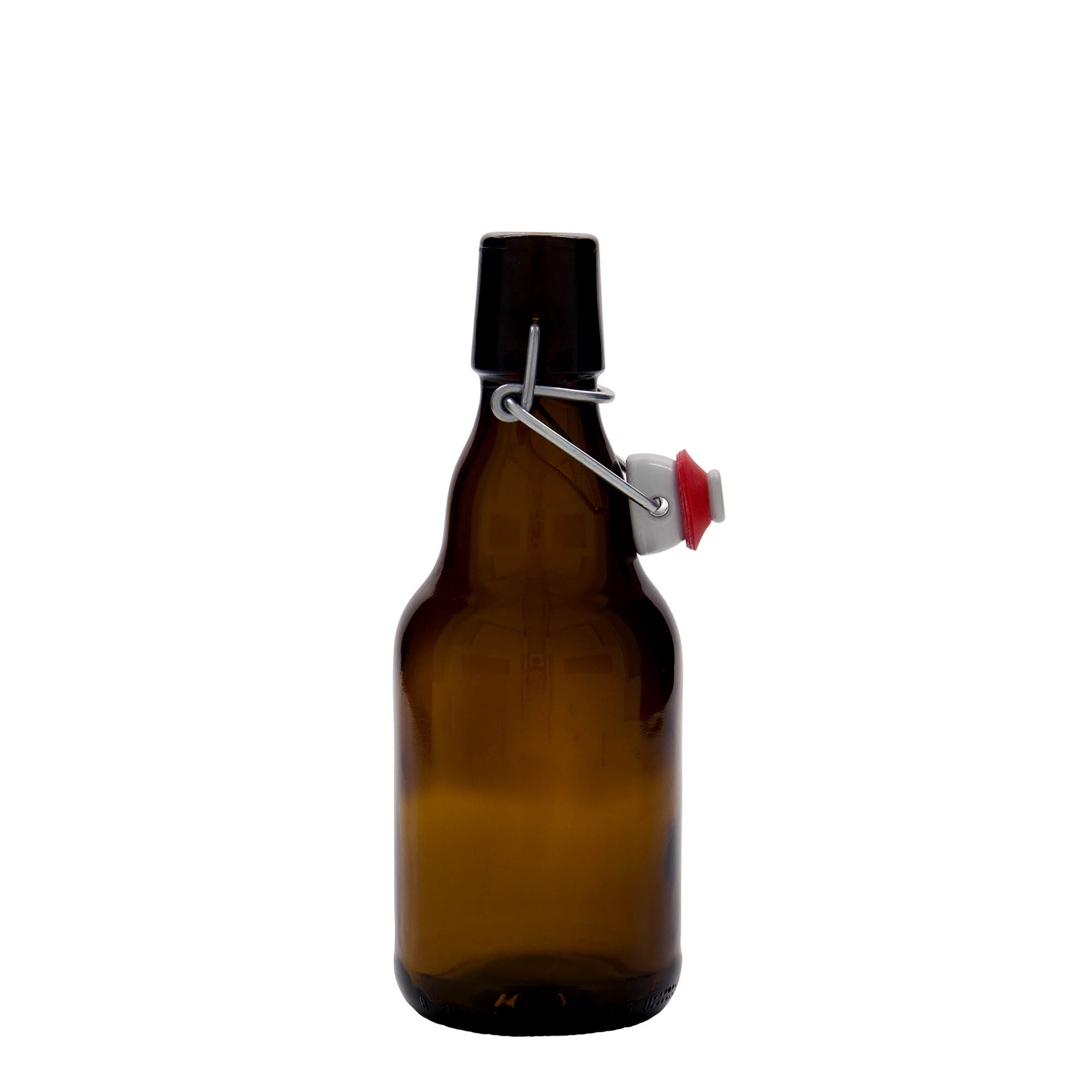 330 ml olutpullo 'Steinie', lasia, ruskea, suuaukko: kierrettävä suljin