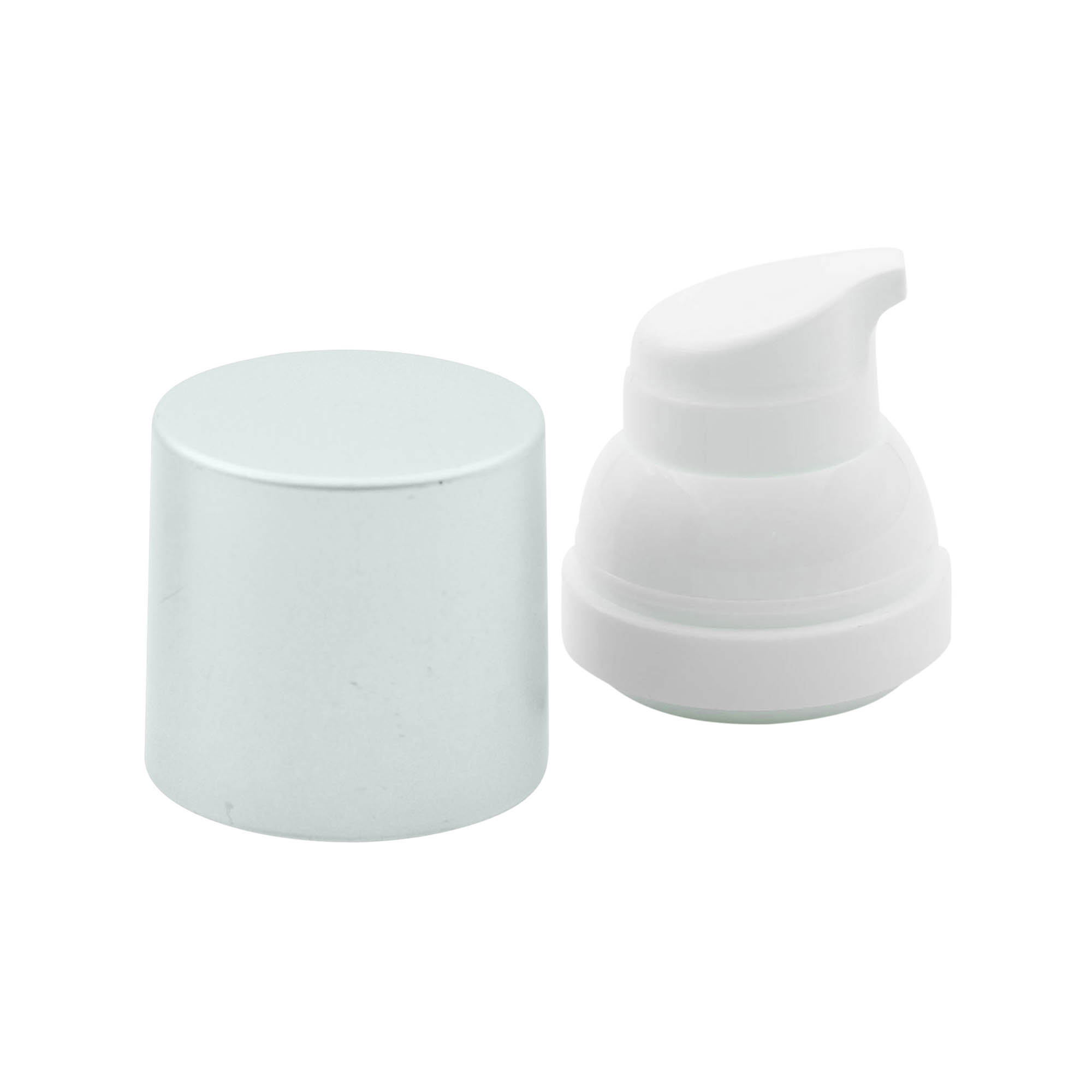 Airless- annostelupumppukorkki 'Mezzo', PP-muovi, hopea Airless- annostelupumppukorkki 'Mezzo', PP-muovi, hopea