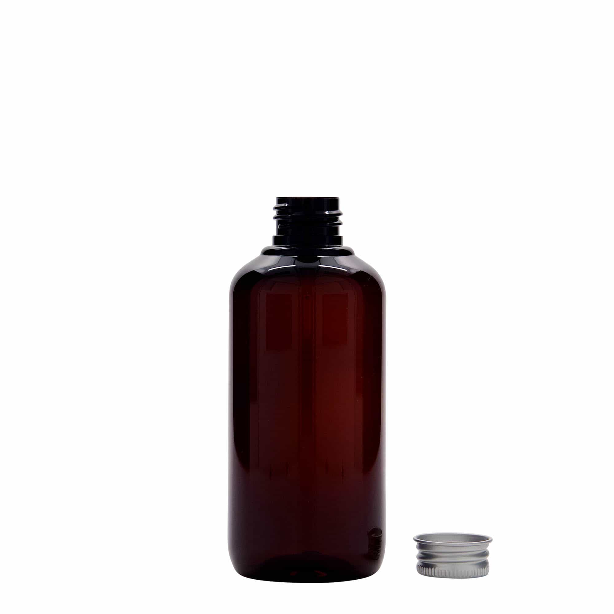 200 ml kierrätetty muovipullo 'Victor's Best', PCR, ruskea, suu: 24/410