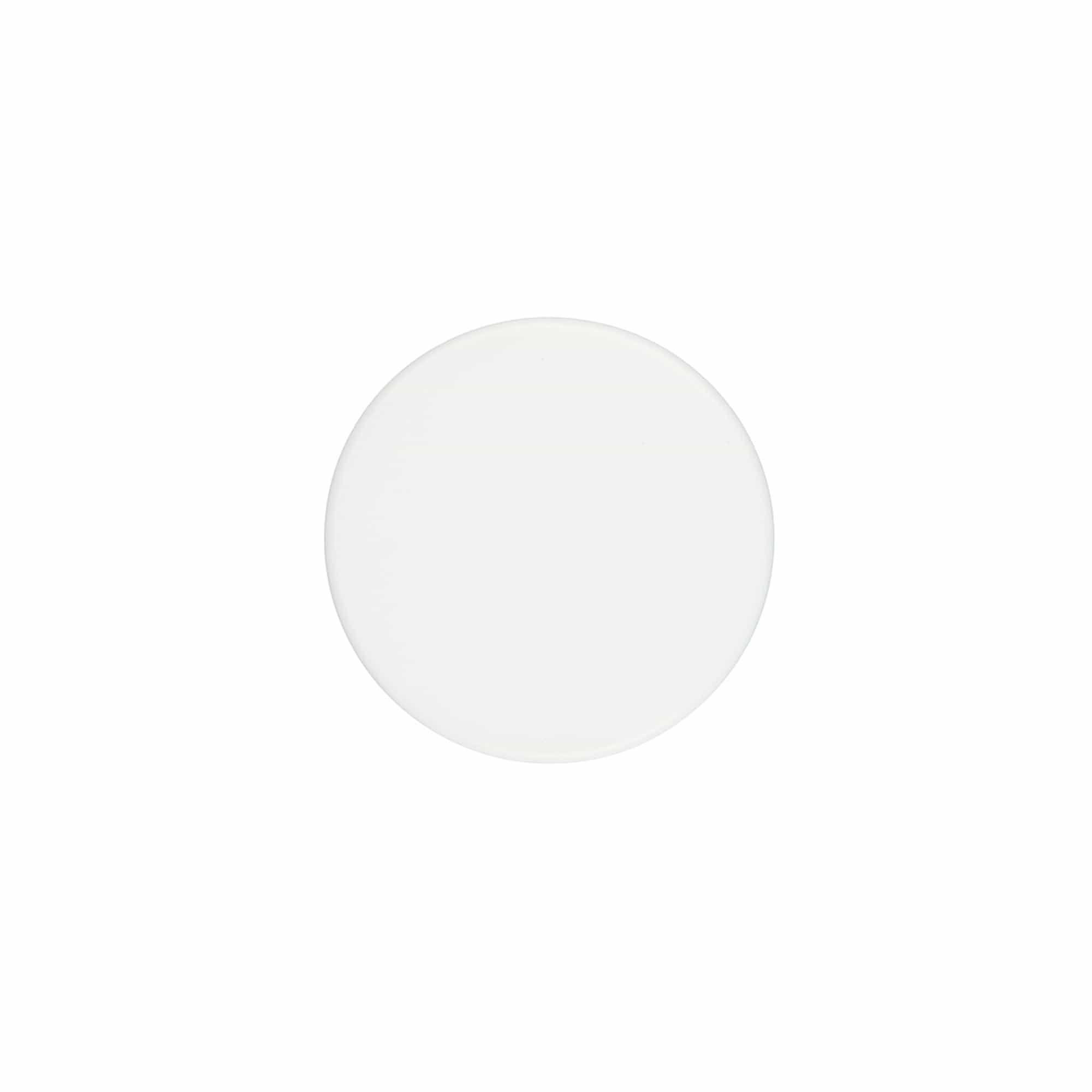 Ruuvikorkki 60 ml:lle 'Brown Line', HPM-muovia, valkoinen