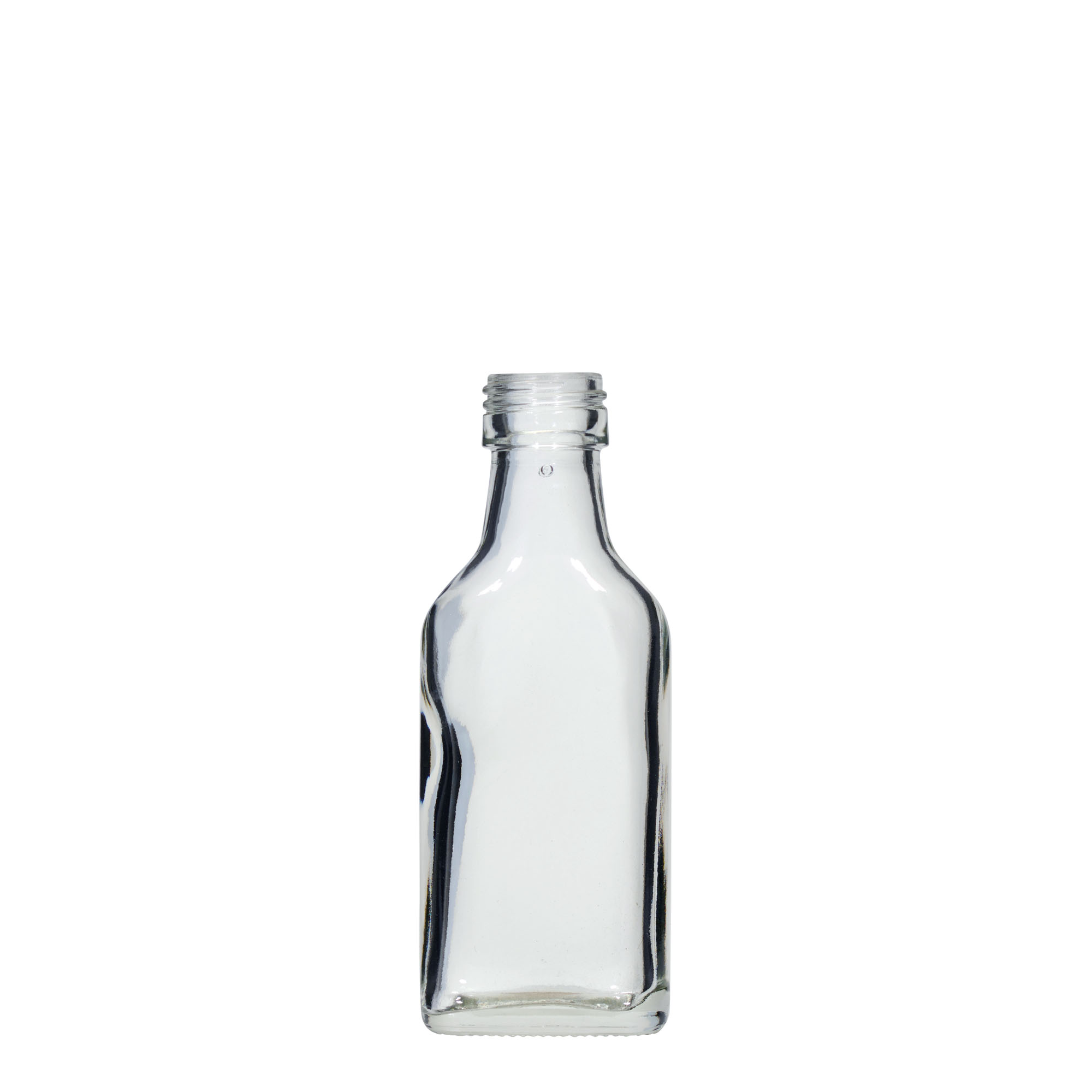 40 ml taskupullo, suorakulmainen, suuaukko: PP 22 40 ml taskupullo, suorakulmainen, suuaukko: PP 22