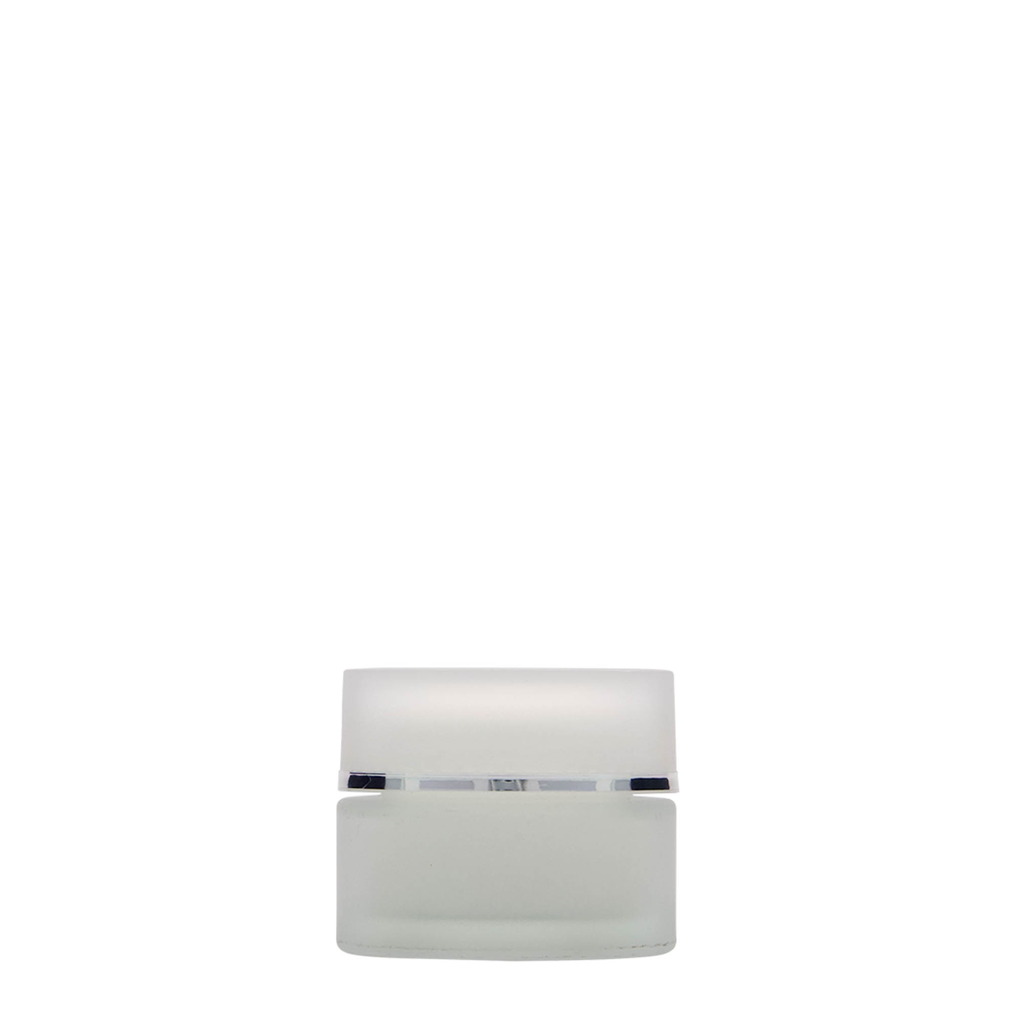 15 ml purkki 'Platin Edition', lasia, huurrettu, suuaukko: ruuvikorkki 15 ml purkki 'Platin Edition', lasia, huurrettu, suuaukko: ruuvikorkki