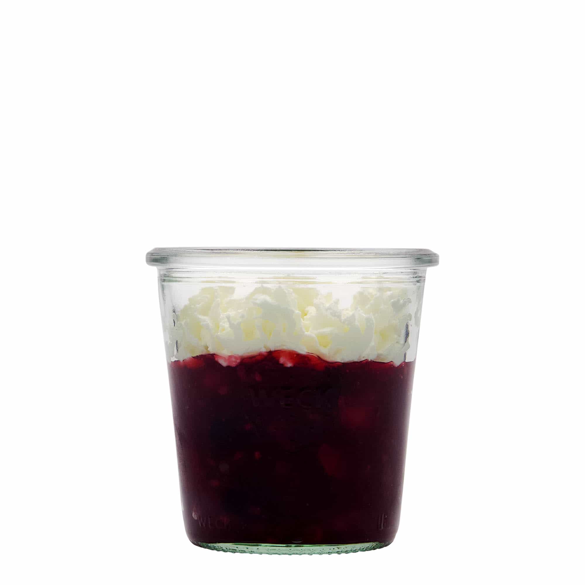 290 ml WECK sylinterimäinen lasipurkki, suu: pyöreä reuna