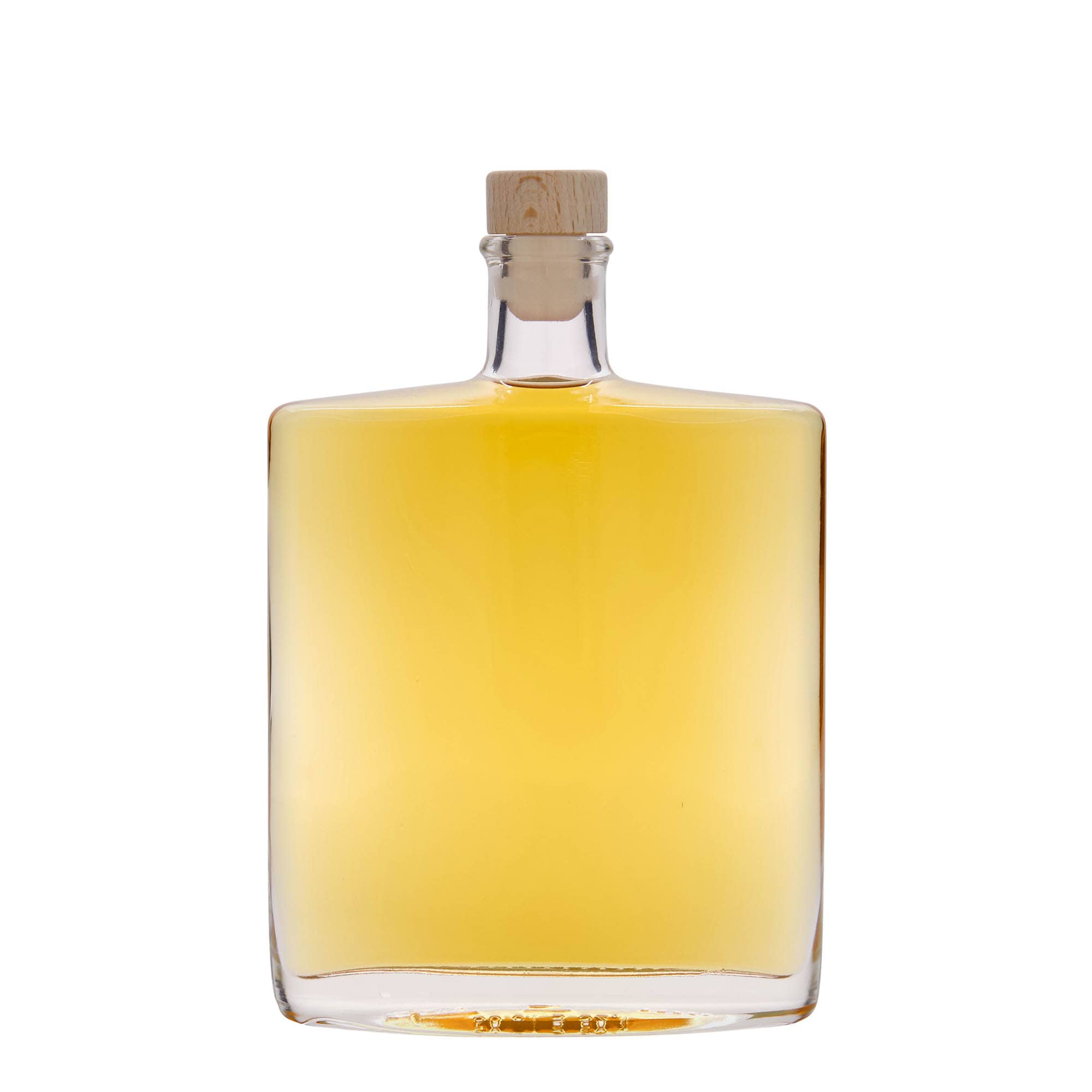 500 ml lasipullo 'Zorbas', soikea, suu: korkki
