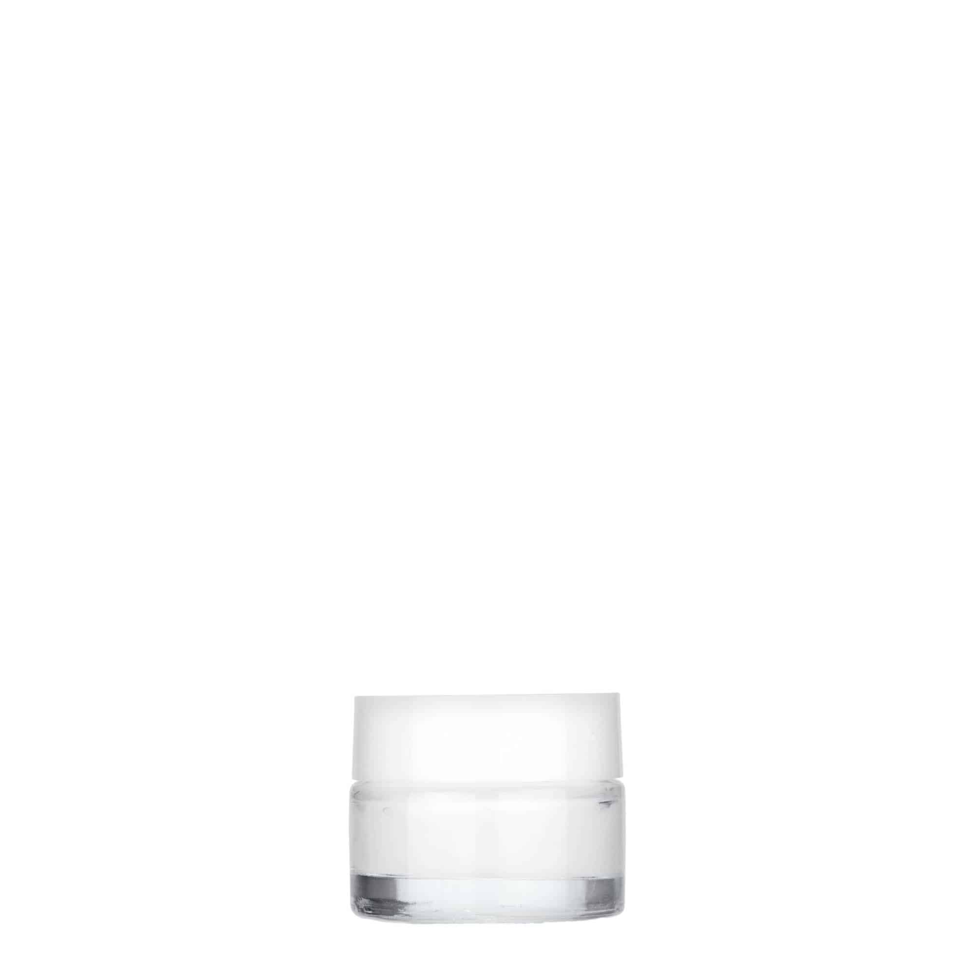 5 ml purkki ”Beauty”, lasia, suuaukko: ruuvikorkki