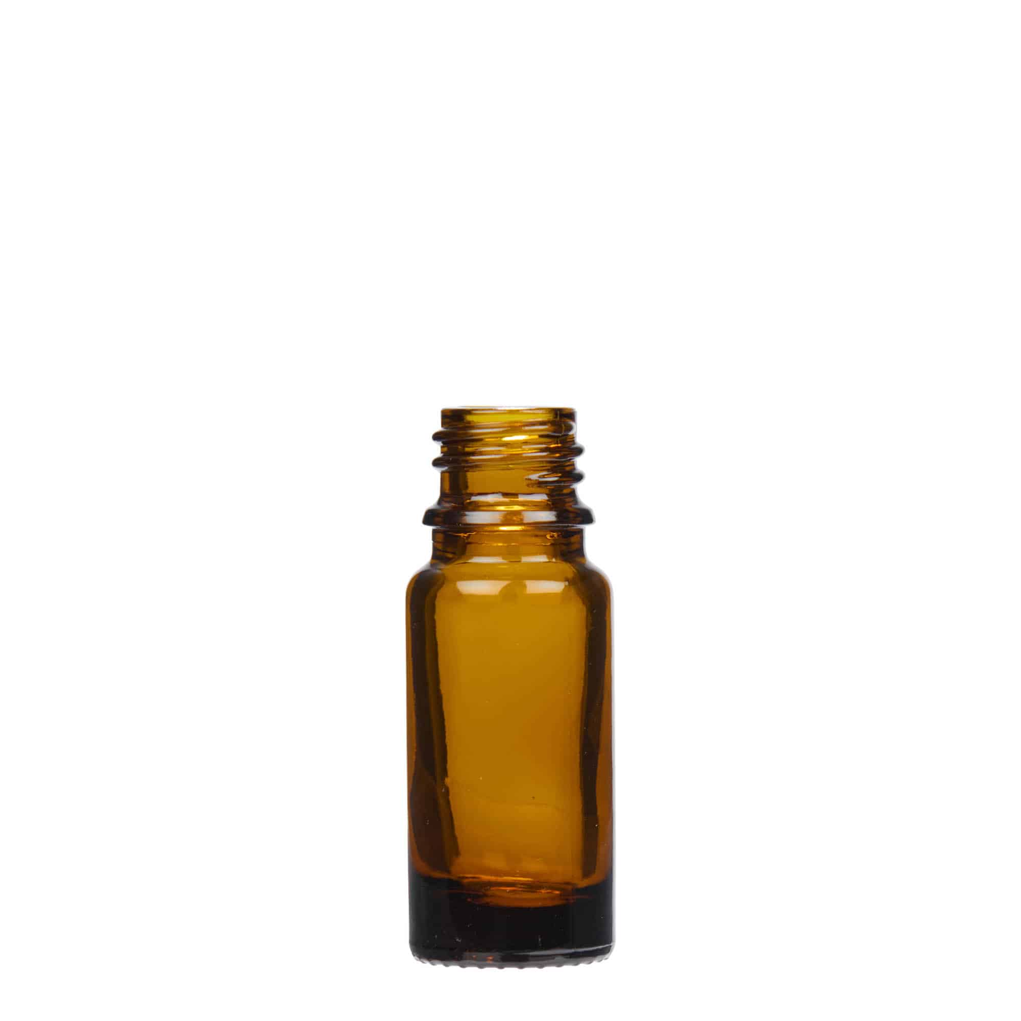 10 ml lääketieteellinen pipettipullo, lasia, ruskea, suuaukko: DIN 18