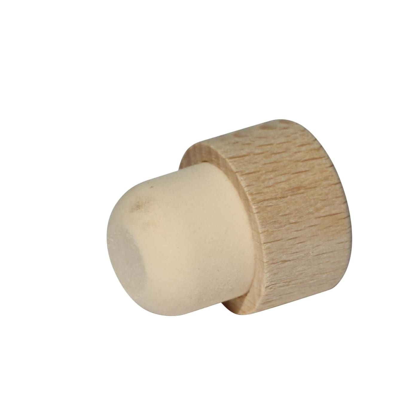 Kahvakorkki 16,5 mm, puu/muovi, suukappaleelle: korkki