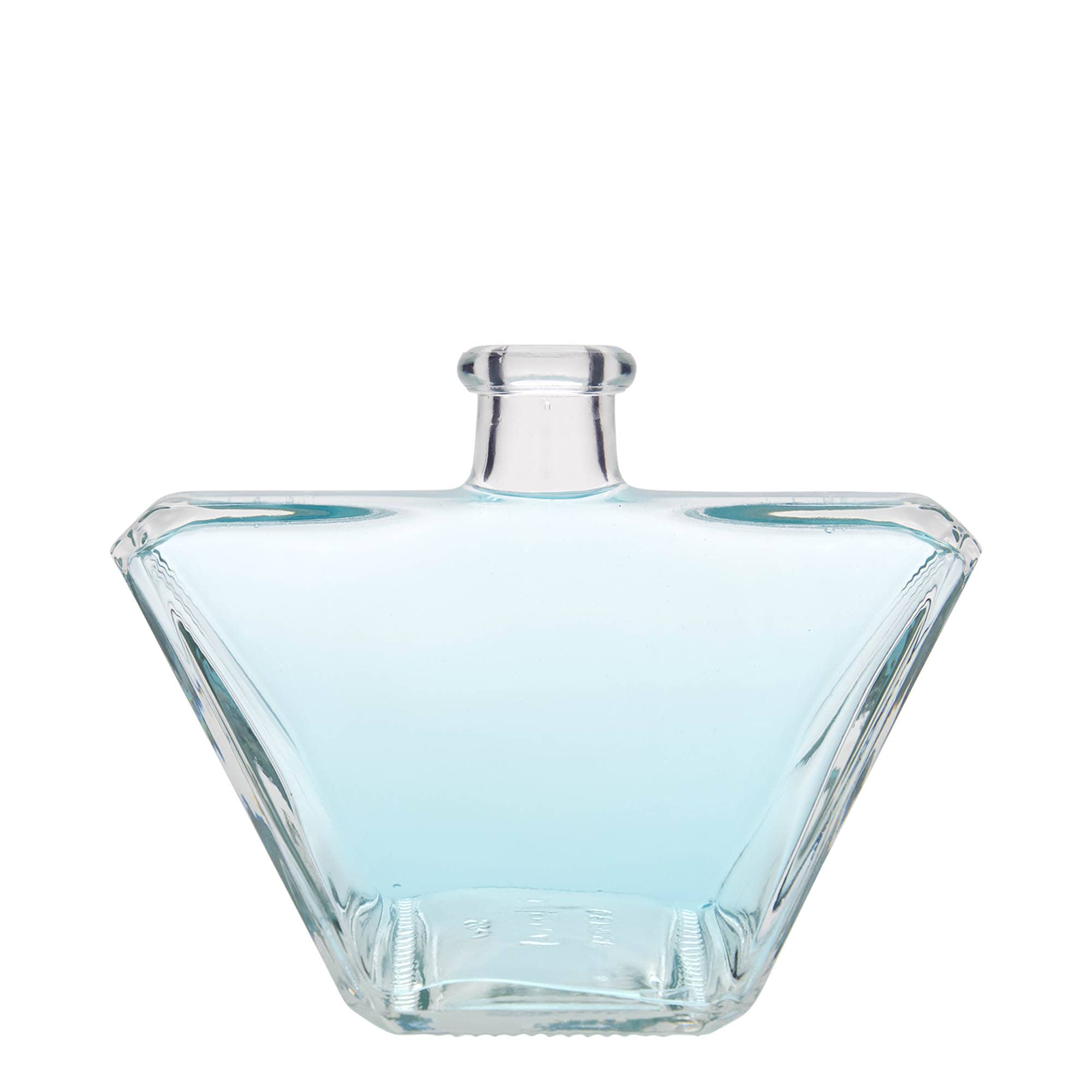500 ml lasipullo 'Charly', nelikulm., suu: korkki