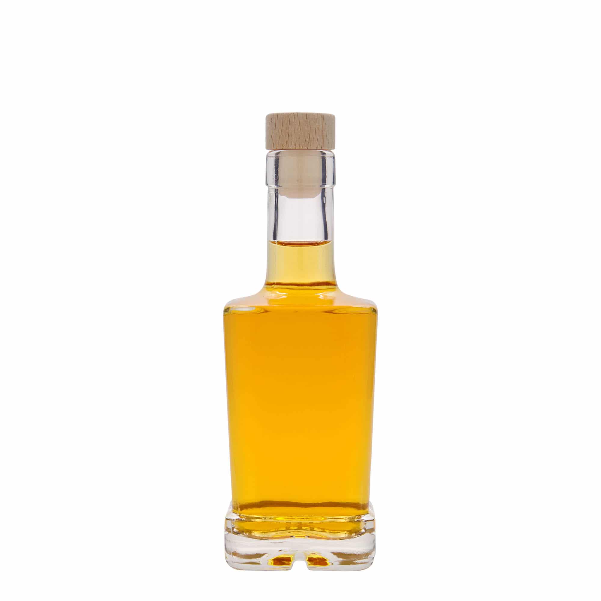 250 ml lasipullo 'Rene', neliö, suu: korkki
