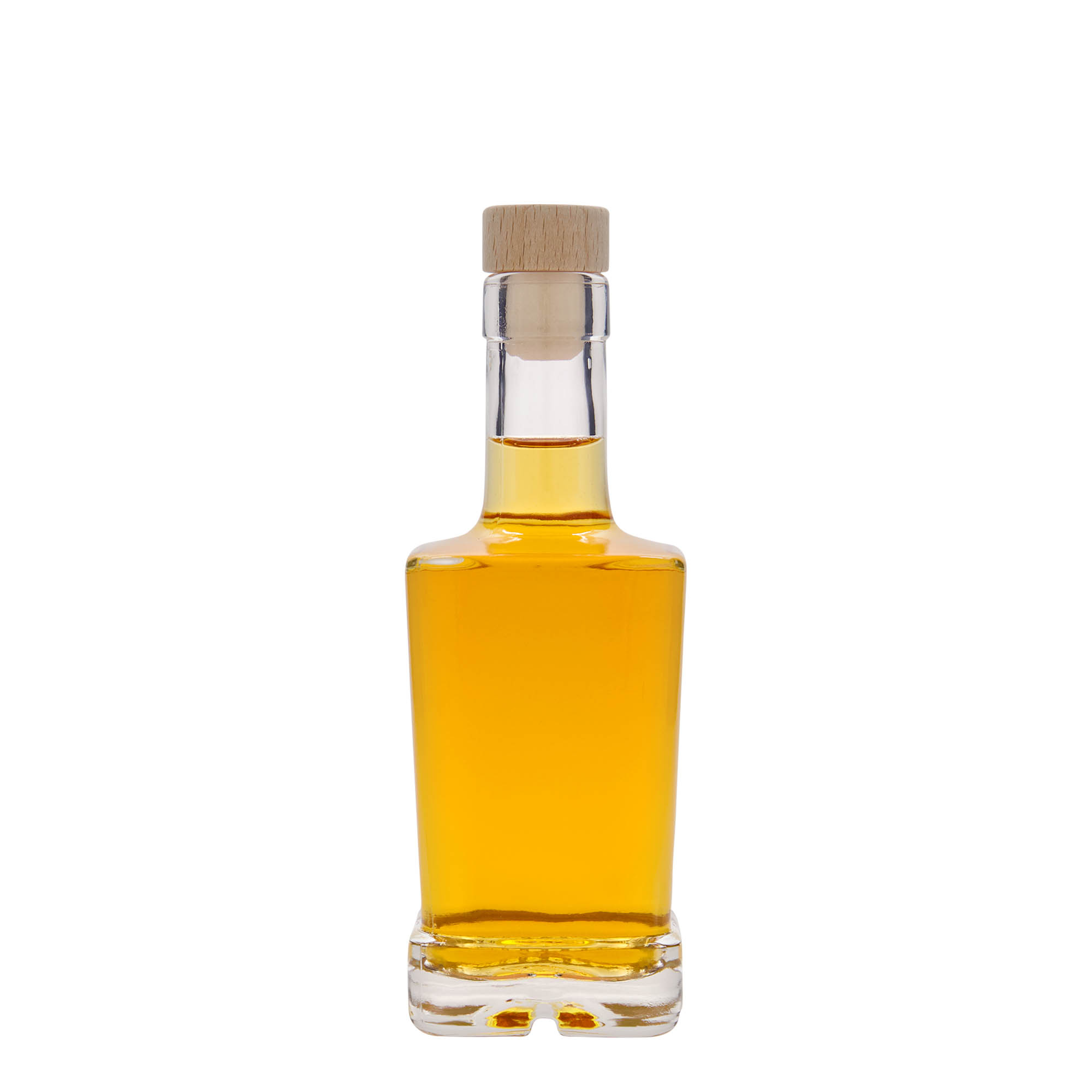 250 ml lasipullo 'Rene', neliömäinen, suuaukko: korkki 250 ml lasipullo 'Rene', neliömäinen, suuaukko: korkki