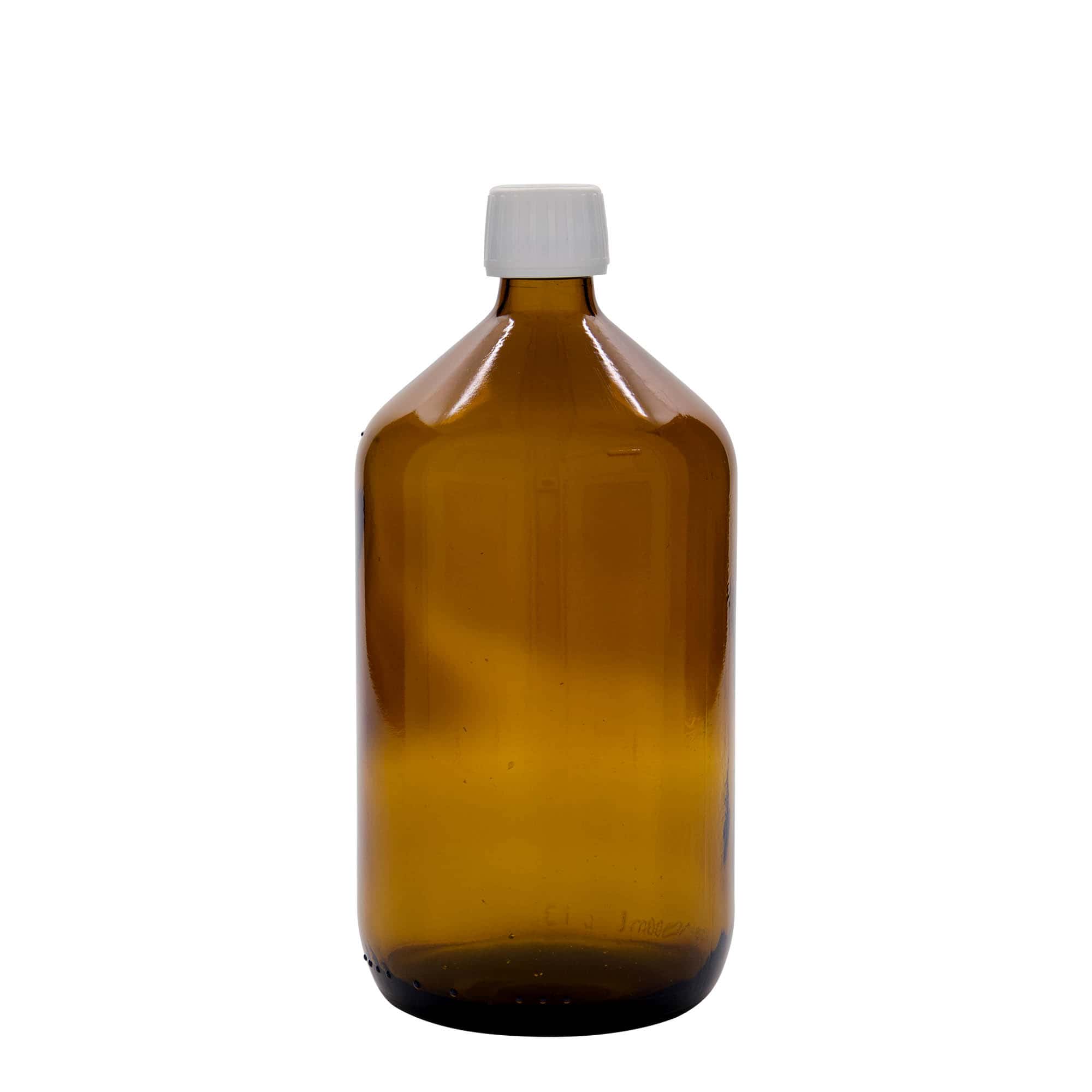 1 000 ml lääkepullo, ruskea, lasia, suuaukko: PP 28