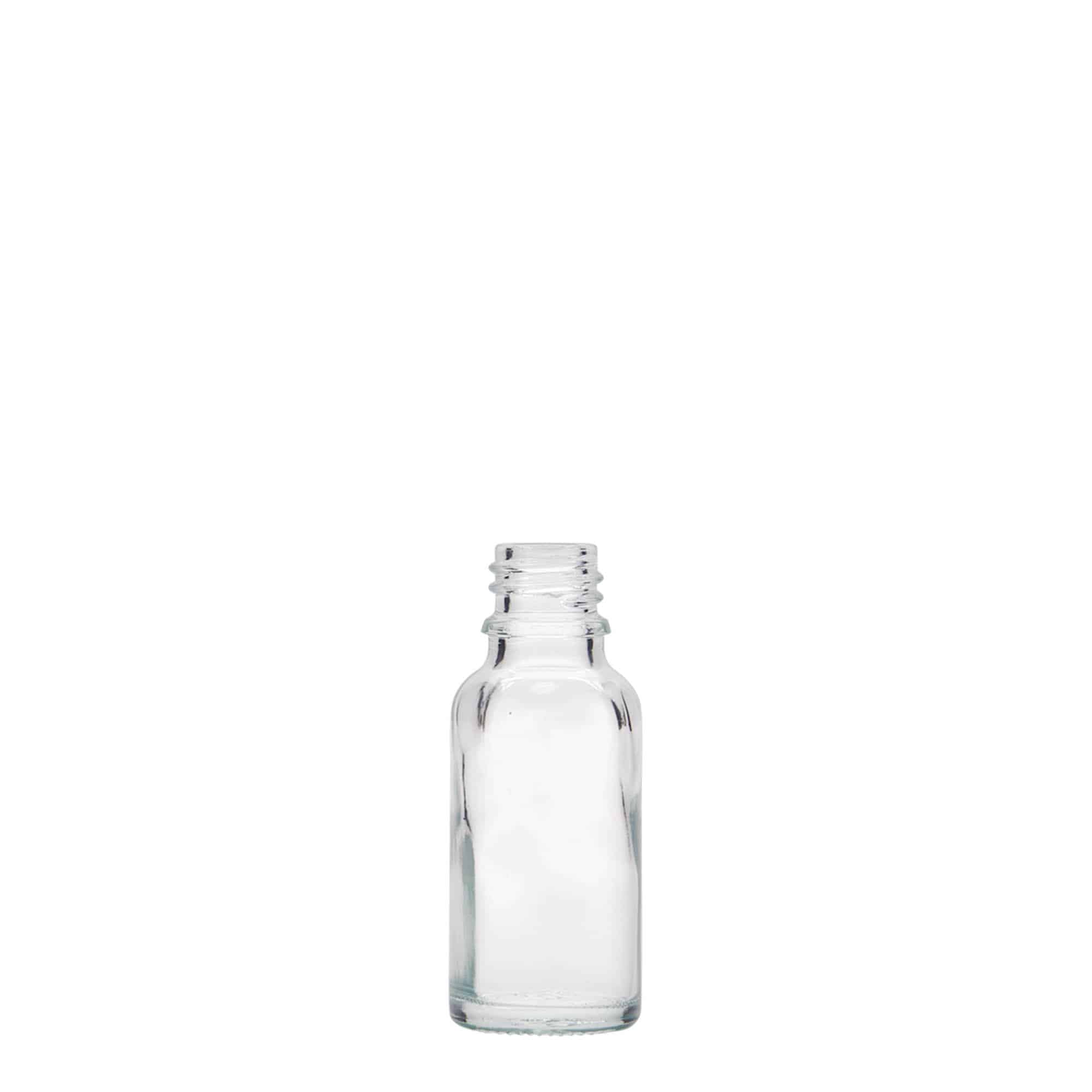 20 ml lääkepullo, lasia, suuaukko: DIN 18