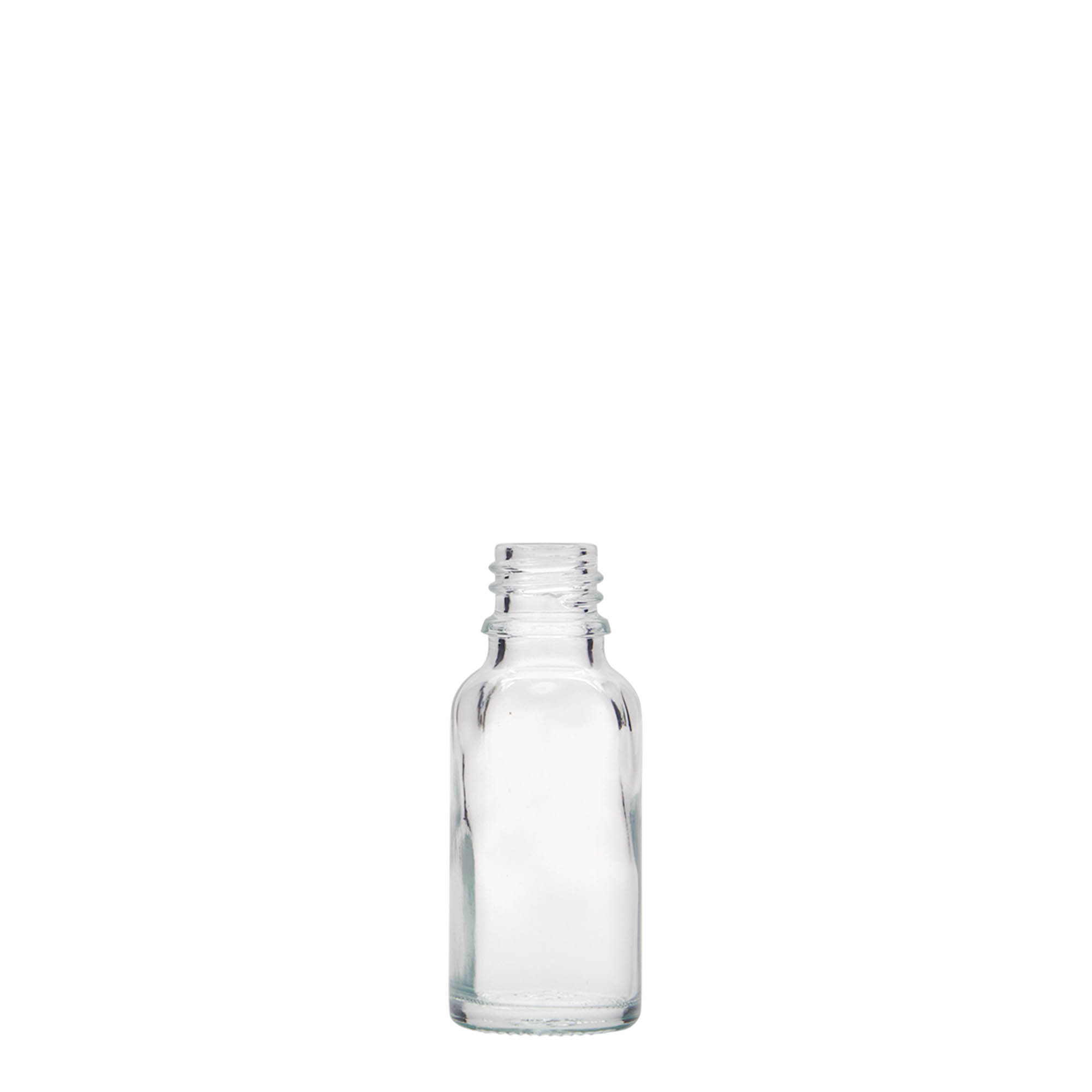 20 ml lääkepullo, lasia, suuaukko: DIN 18 20 ml lääkepullo, lasia, suuaukko: DIN 18