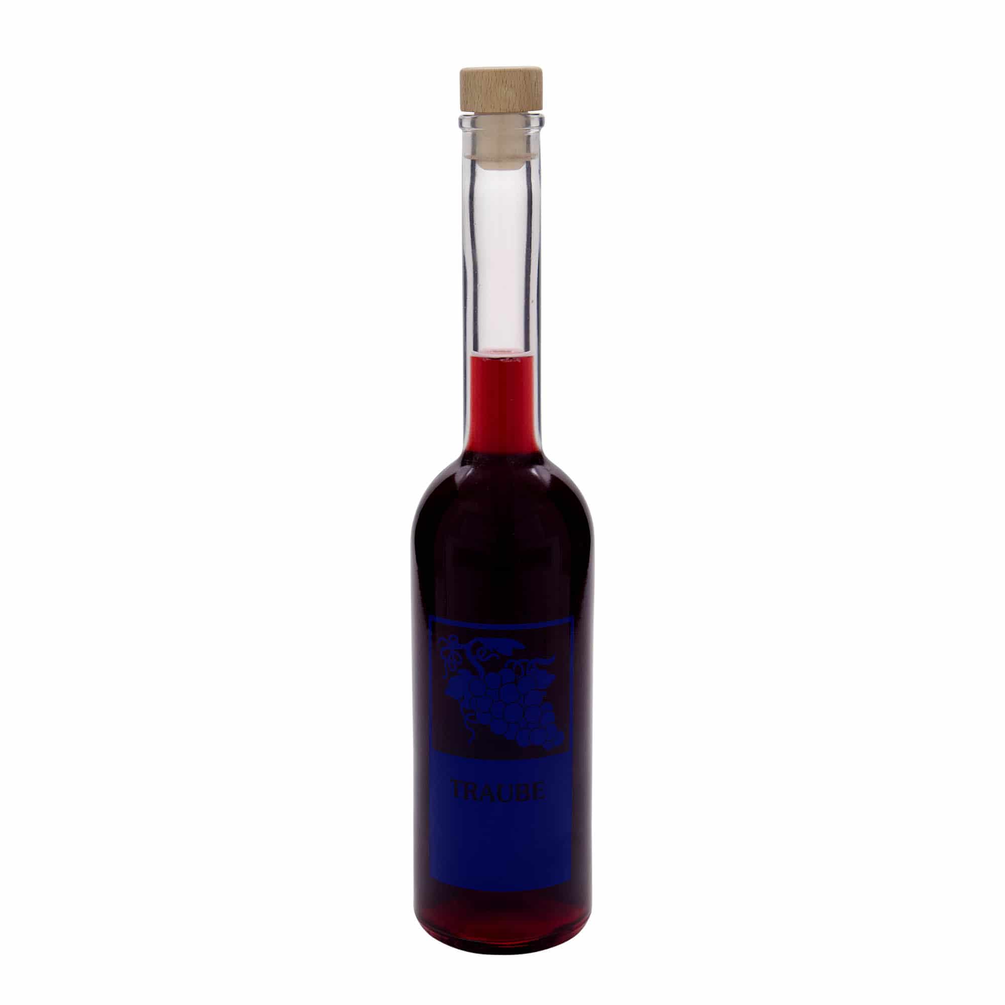 500 ml lasipullo 'Opera', kuvio: Viinirypäle, suuaukko: korkki