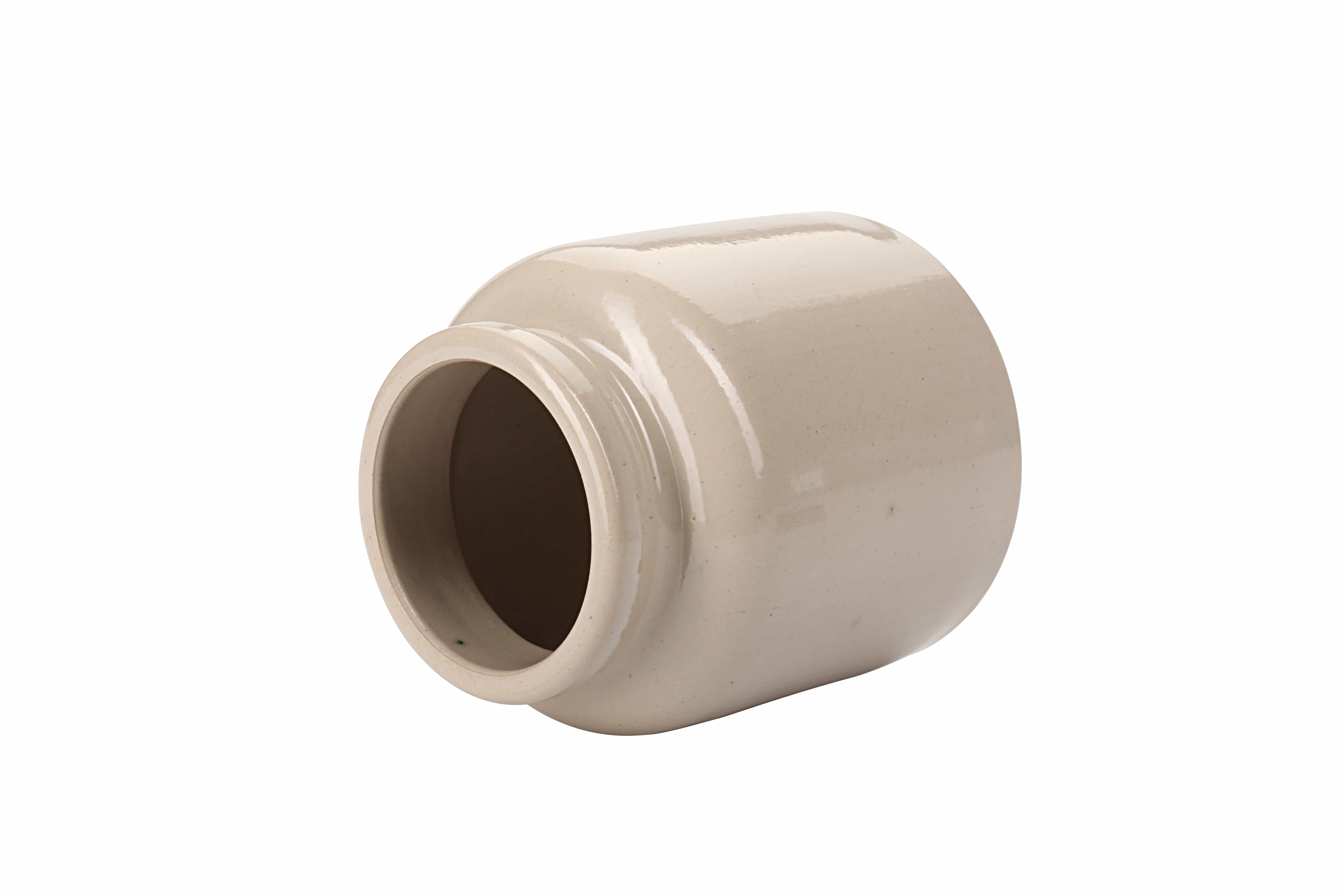 270 ml saviastiapurkki, keramiikka, beige, suuaukko: käännettävä kansi