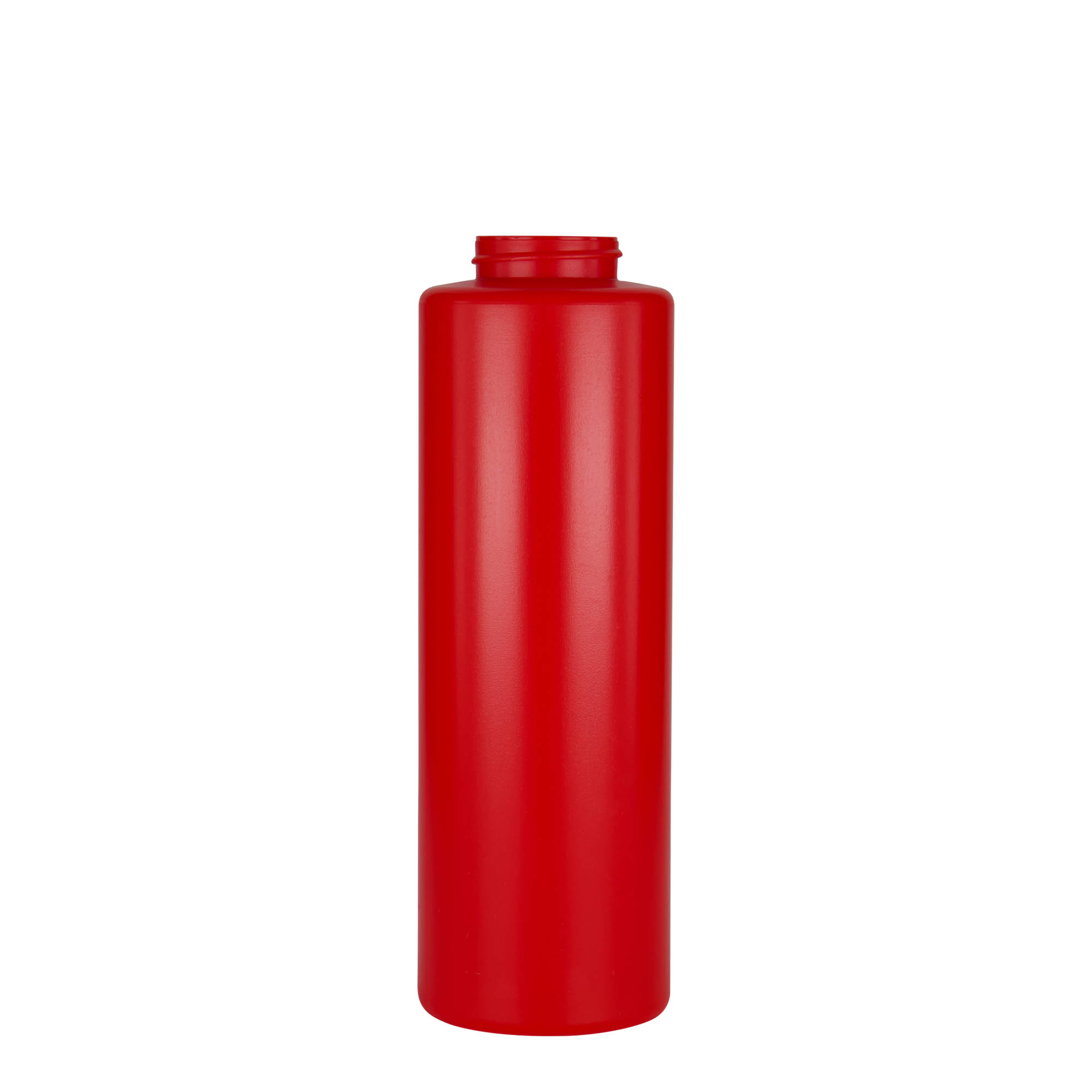 500 ml kastikepullo, LDPE-muovi, punainen, suuaukko: 38/400