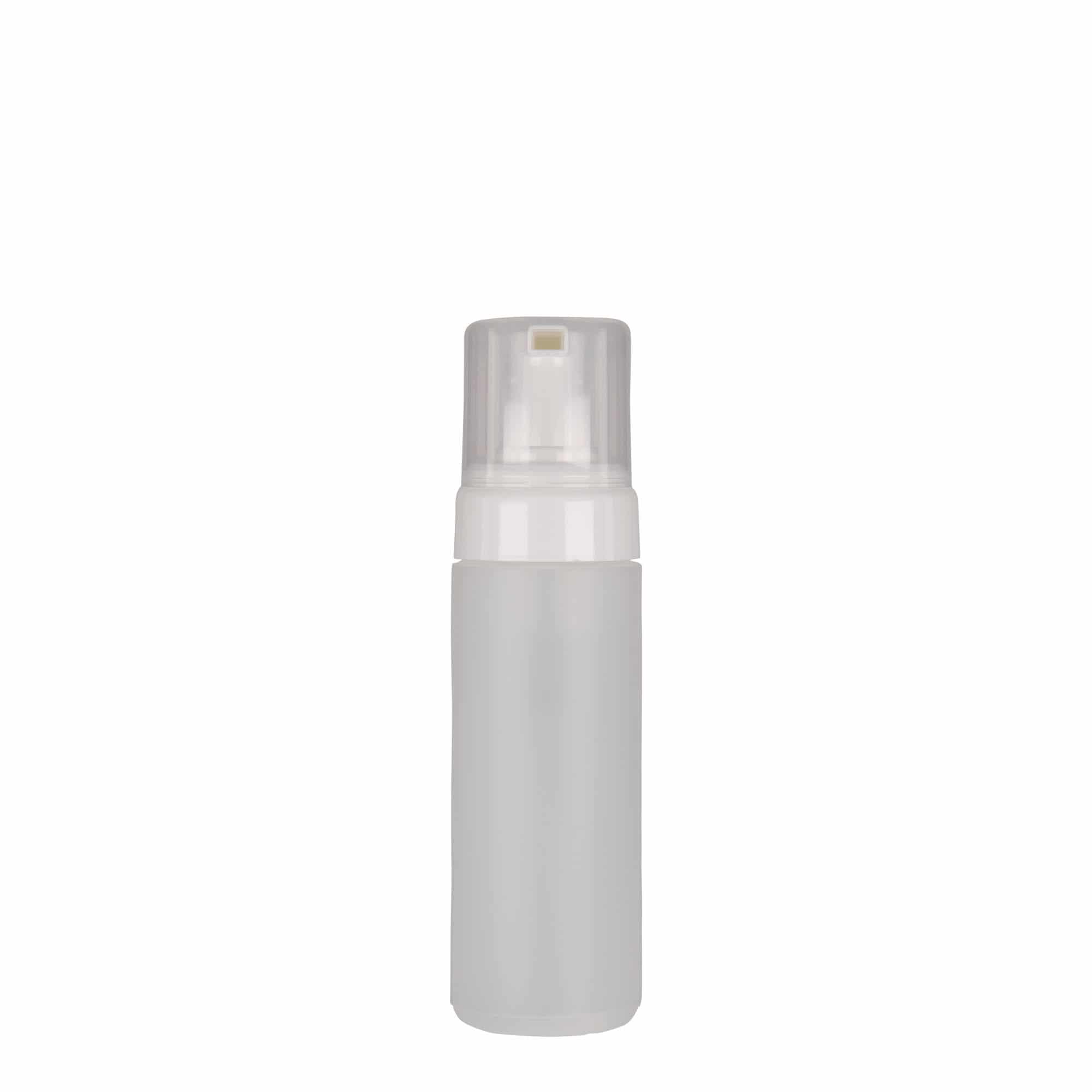150 ml pumppupullo 'Foamer', PE-muovi, natur, suu: Kierrekorkki