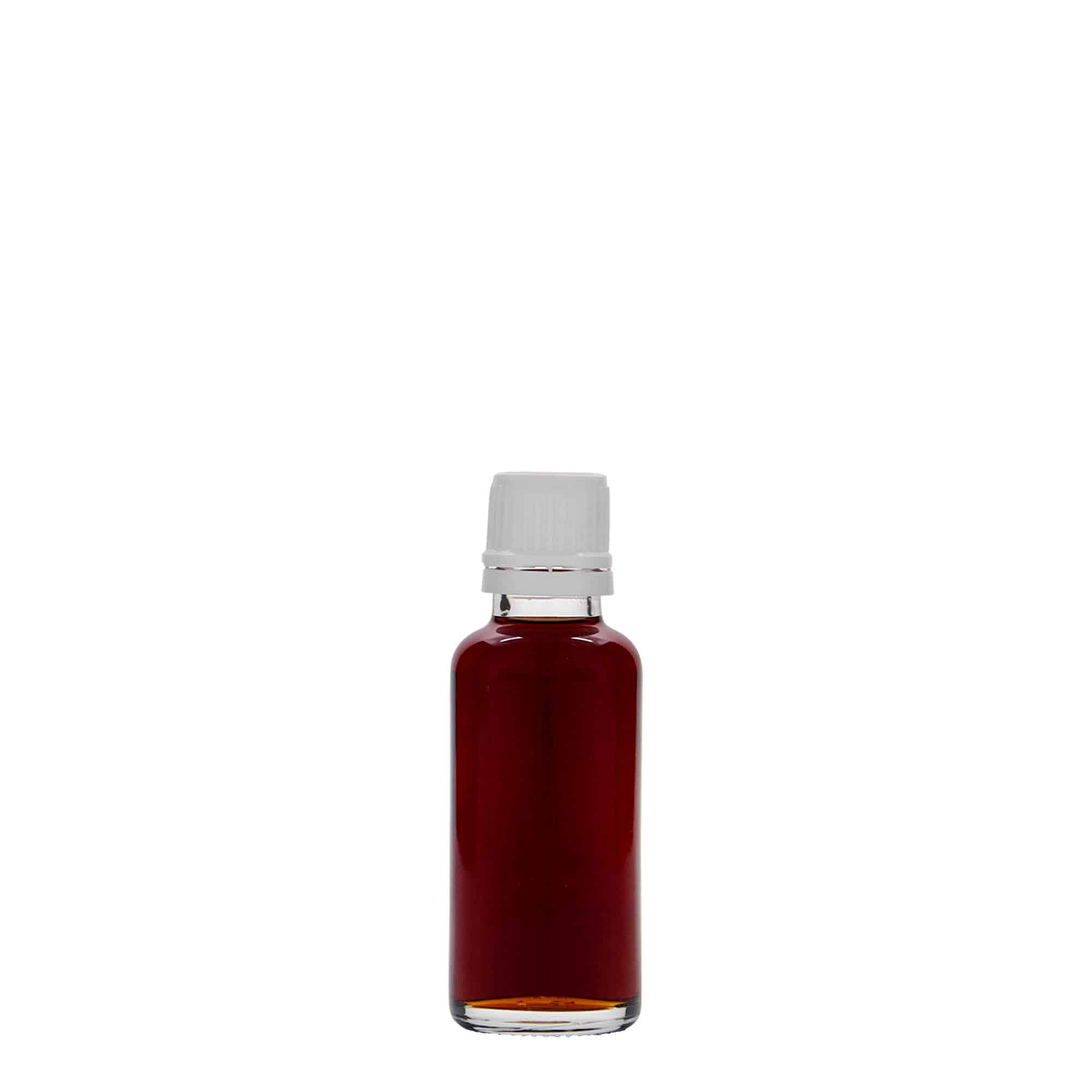 30 ml lääkepullo, lasia, suuaukko: DIN 18