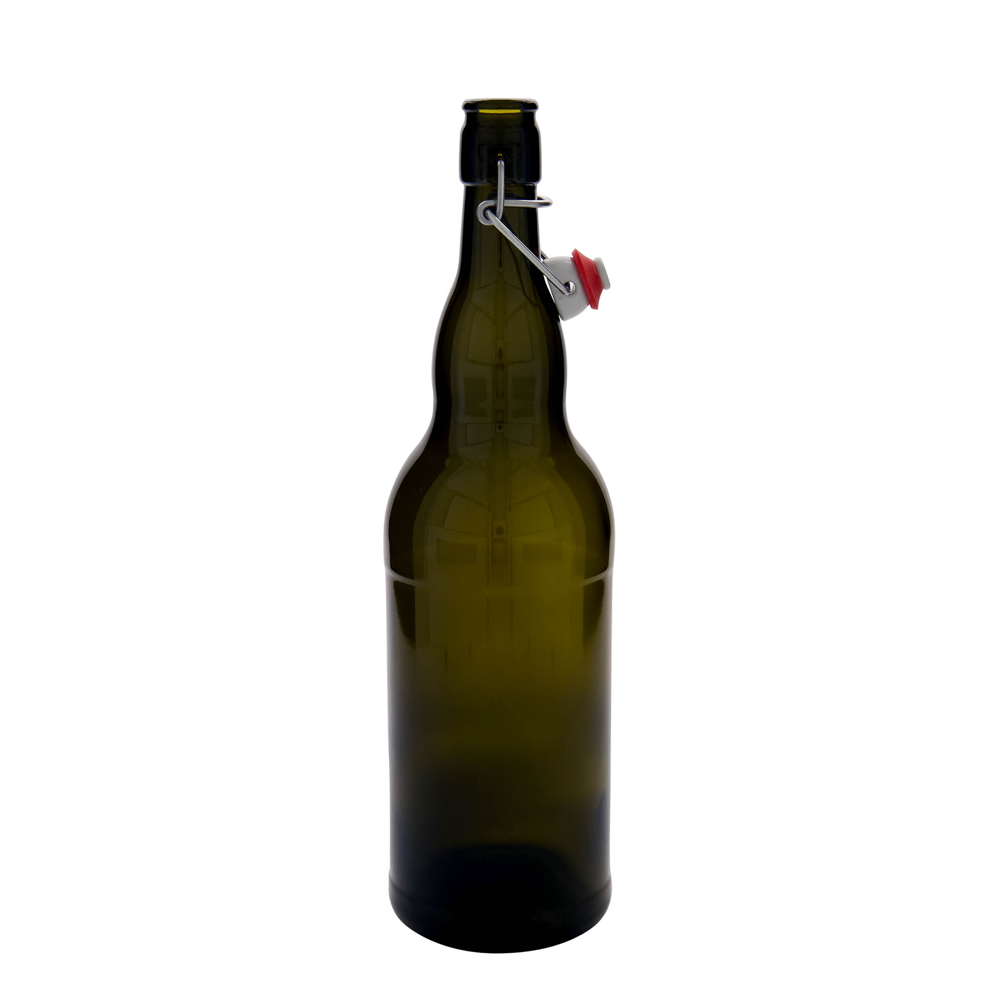 1 000 ml olutpullo Belgia, lasi, antiikkivihreä, suuaukko: lukitusmekanismi 1 000 ml olutpullo Belgia, lasi, antiikkivihreä, suuaukko: lukitusmekanismi