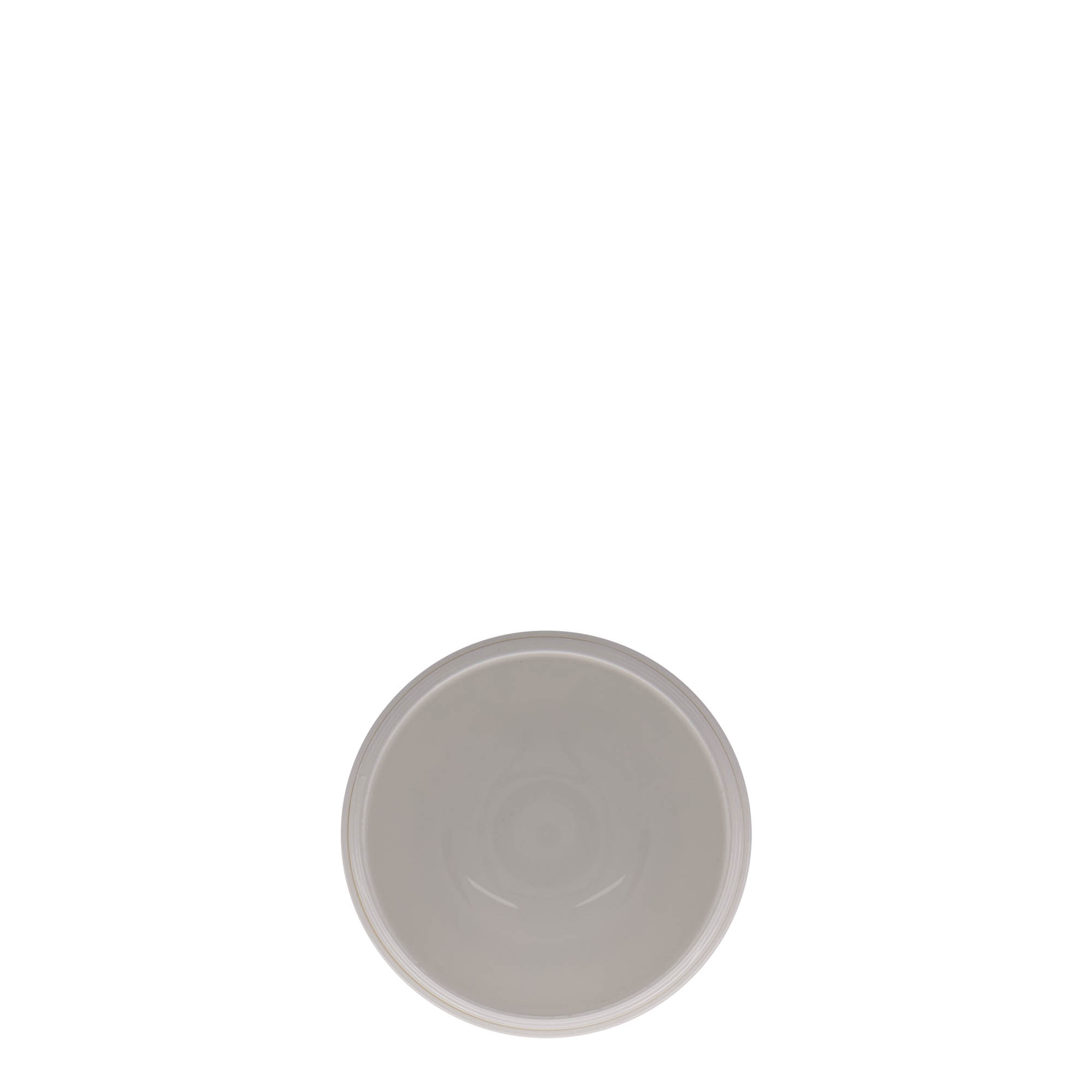 150 ml muovirasia 'Bianca', PP, valk., suu: Kierrekorkki