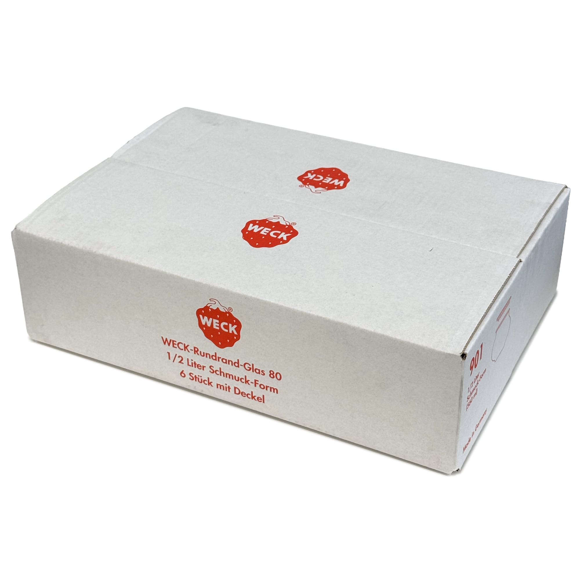 6x 560 ml WECK-korulasi lasikannella RR 80