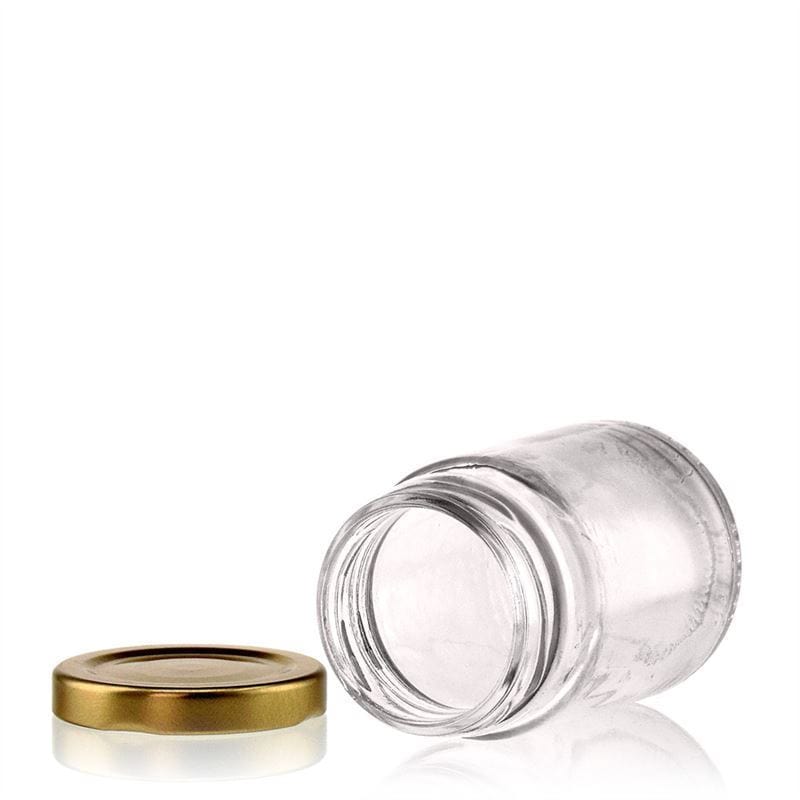 106 ml korkea pyöreä lasi, suuaukko: Twist-Off (TO 48)