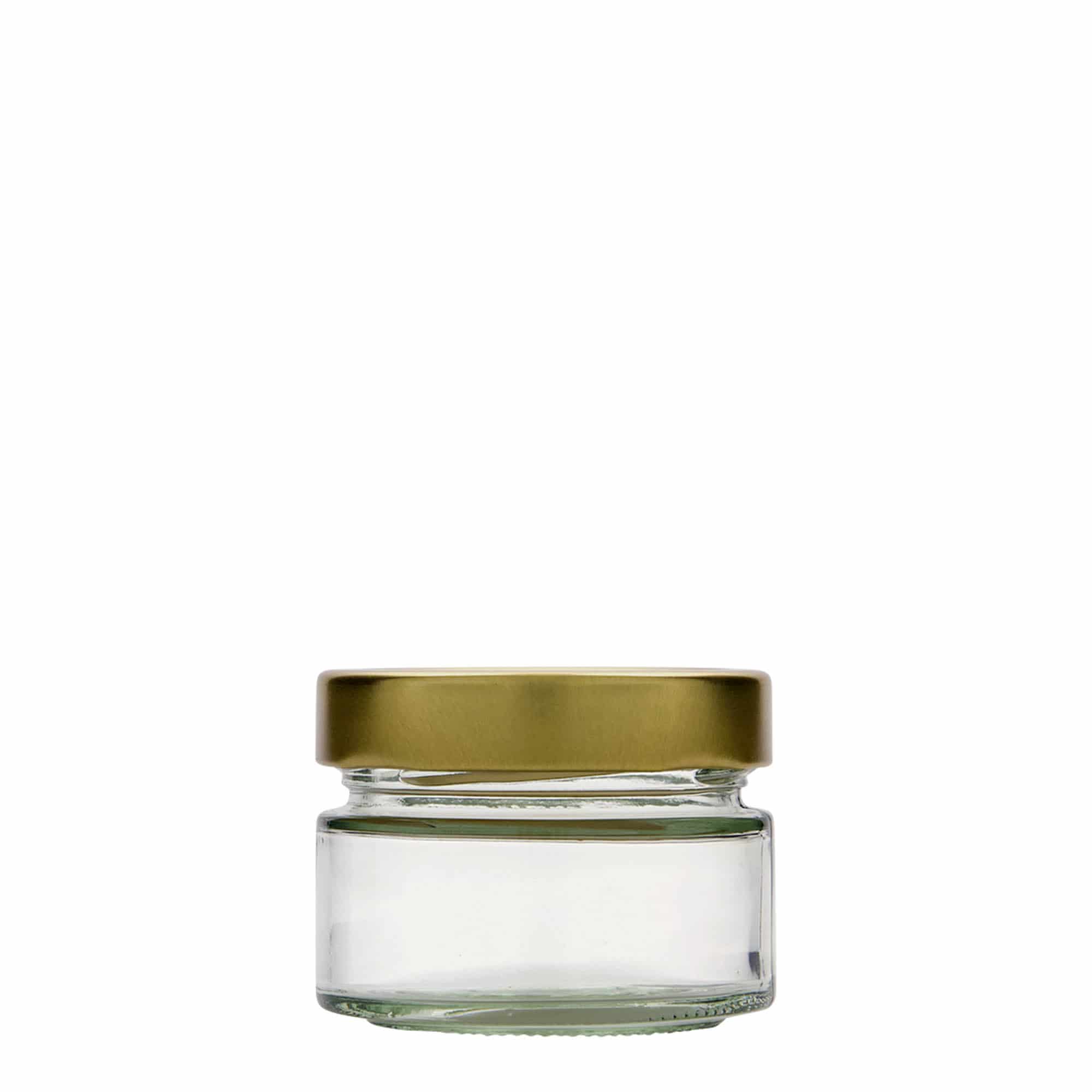 130 ml pyöreä lasi ”Aurora”, suuaukko: Deep-Twist-off (DTO 66)
