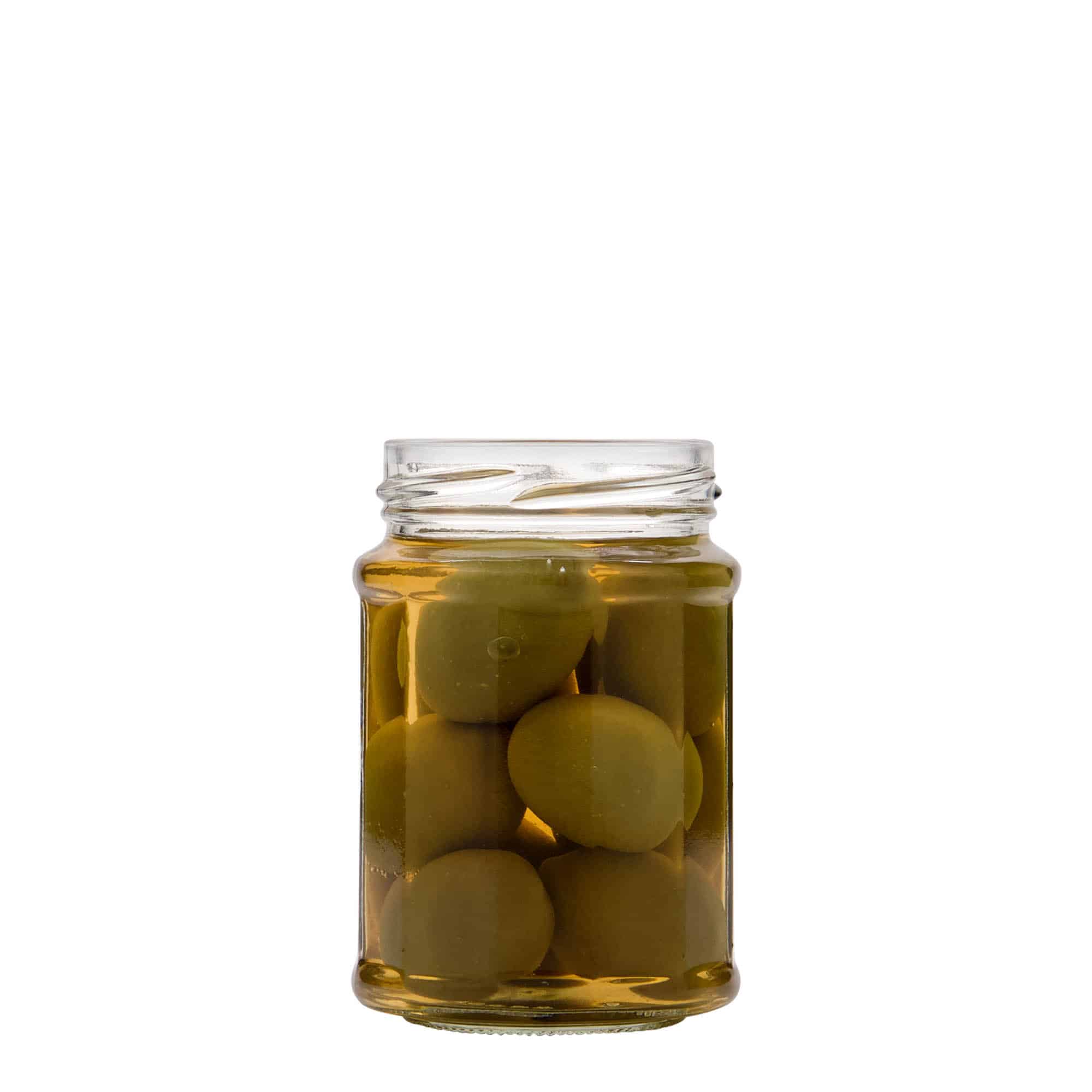 192 ml kulmikas lasipurkki, 12-kulmainen, suu: Twist-Off (TO 58)